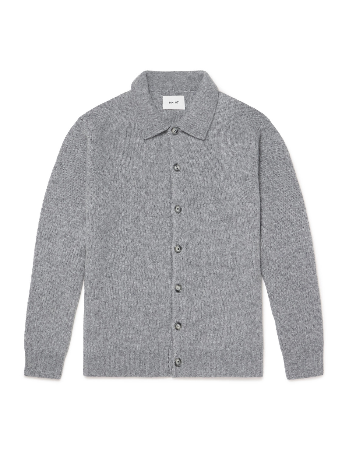 Nn07 Lee 6598 Merino Wool-blend Cardigan In Gray