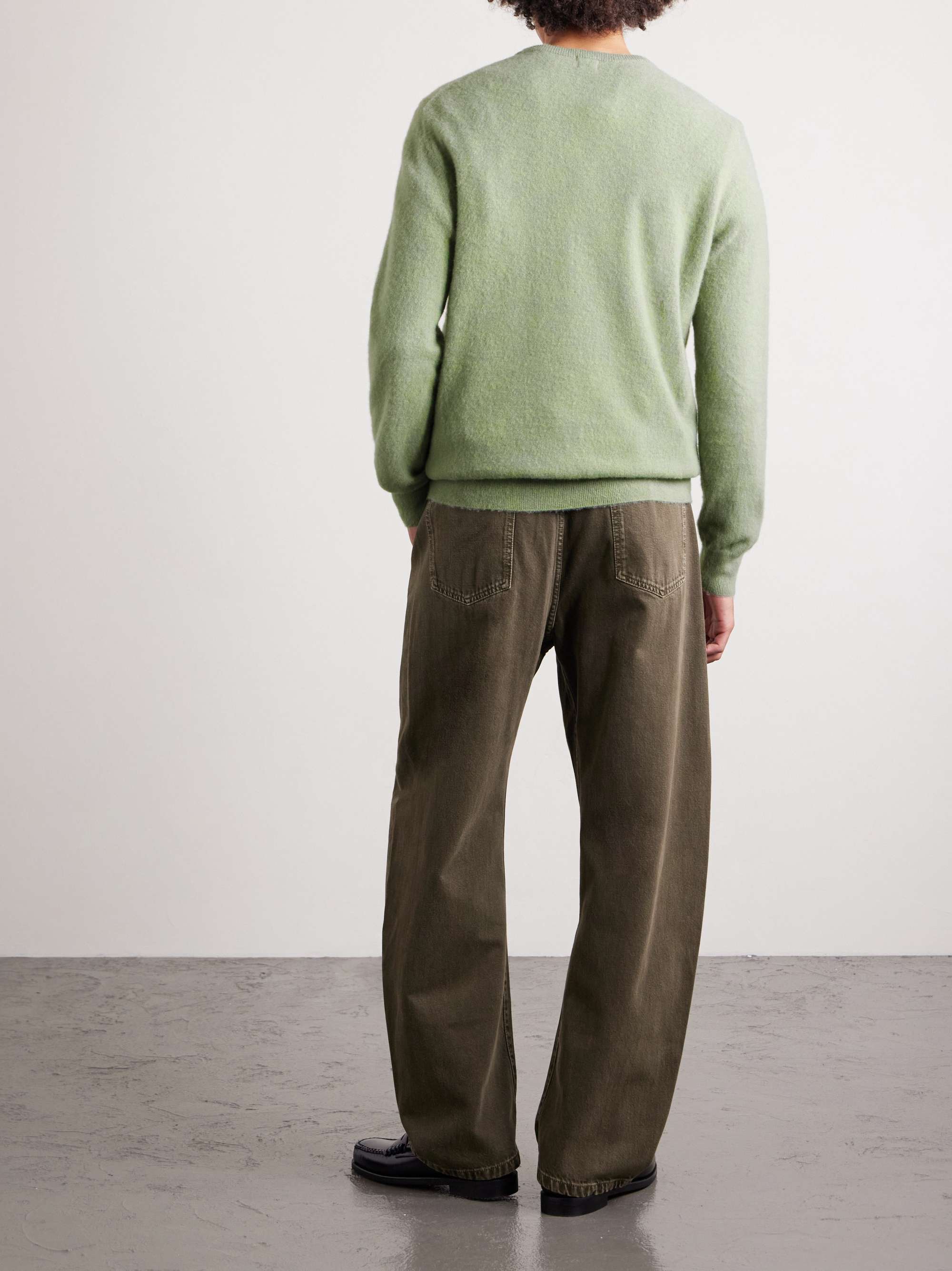 MASSIMO ALBA Kane Brushed Cashmere Sweater