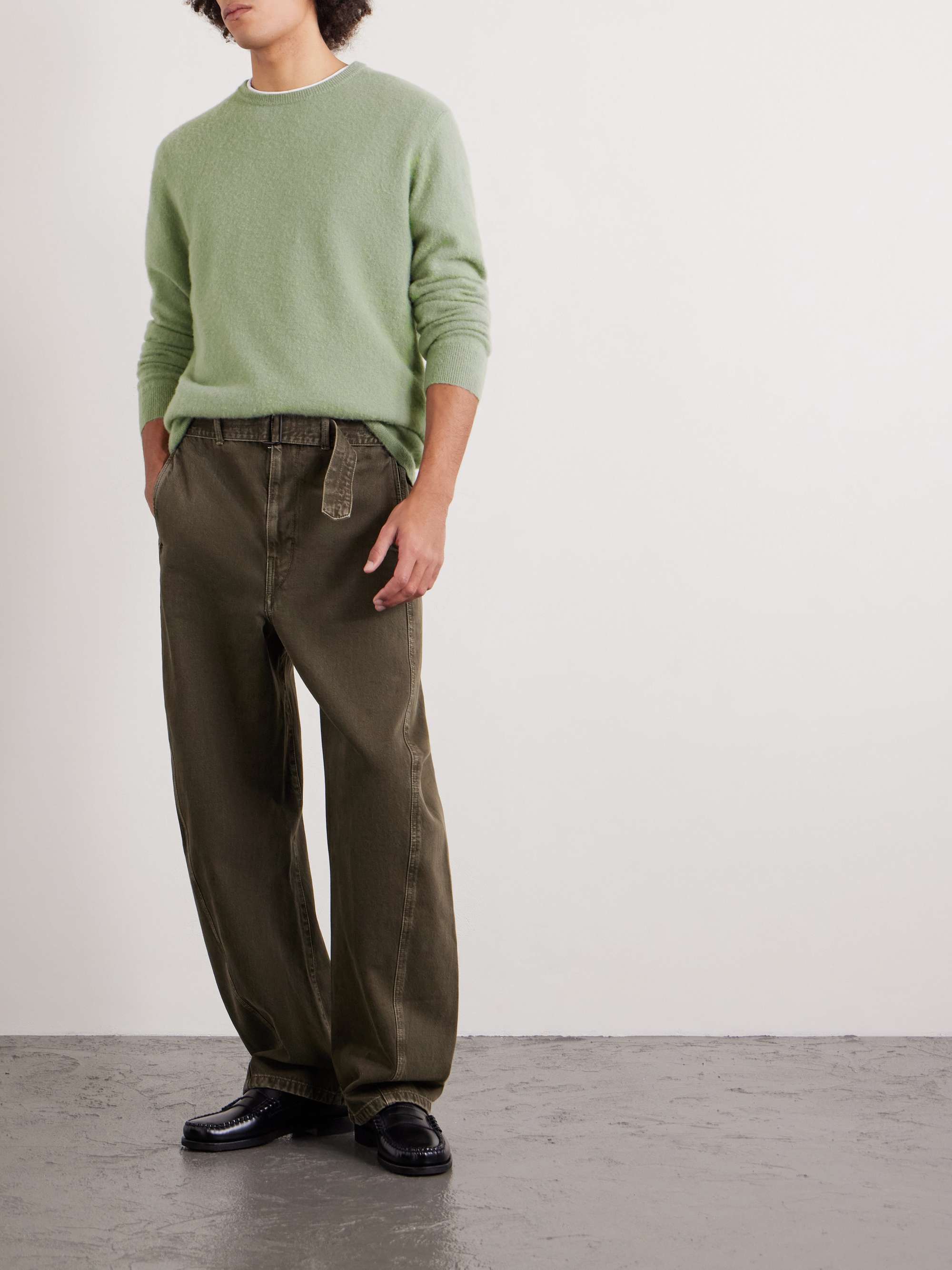 MASSIMO ALBA Kane Brushed Cashmere Sweater