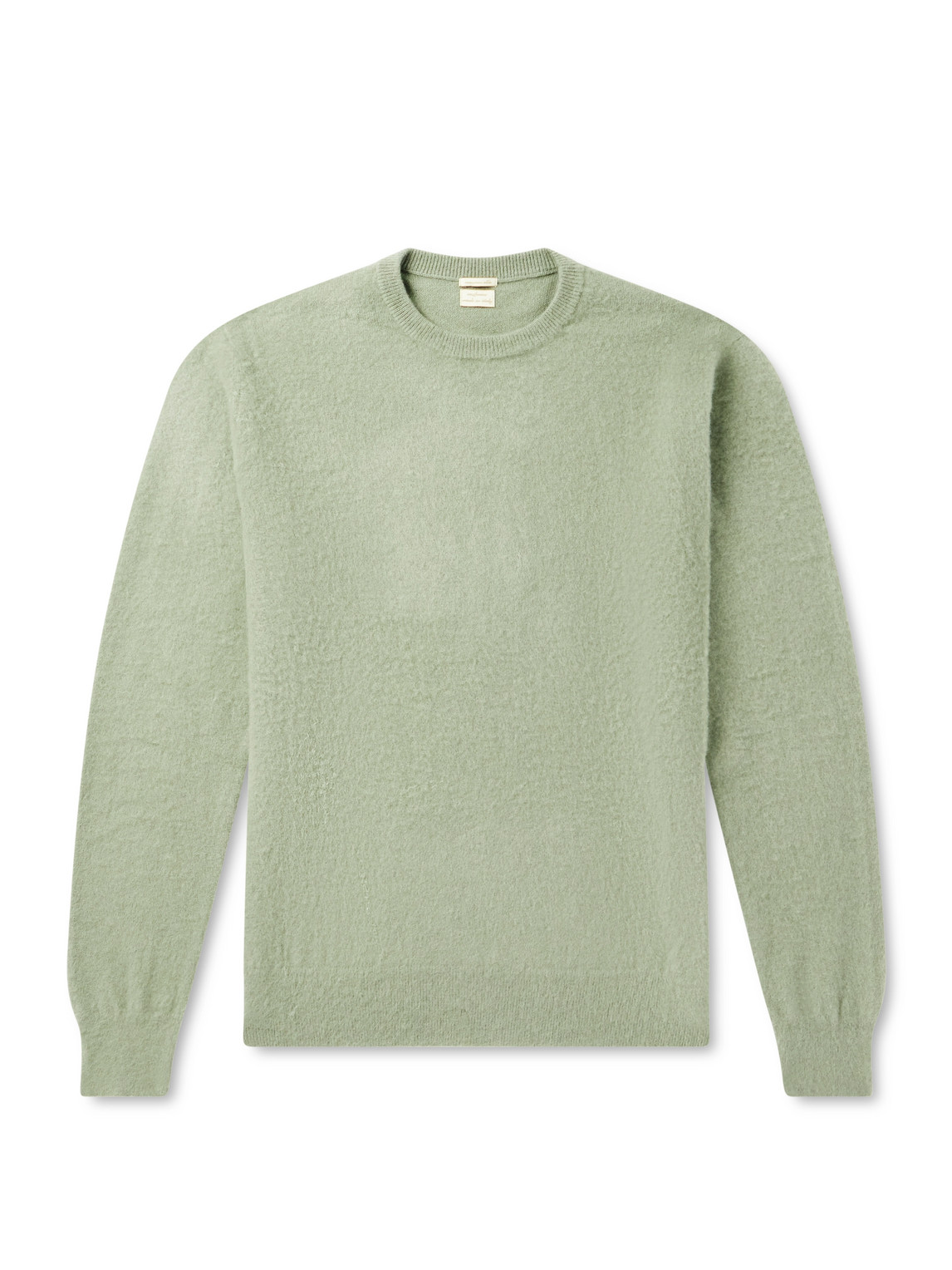 Massimo Alba Kane Brushed-cashmere Sweater In Green