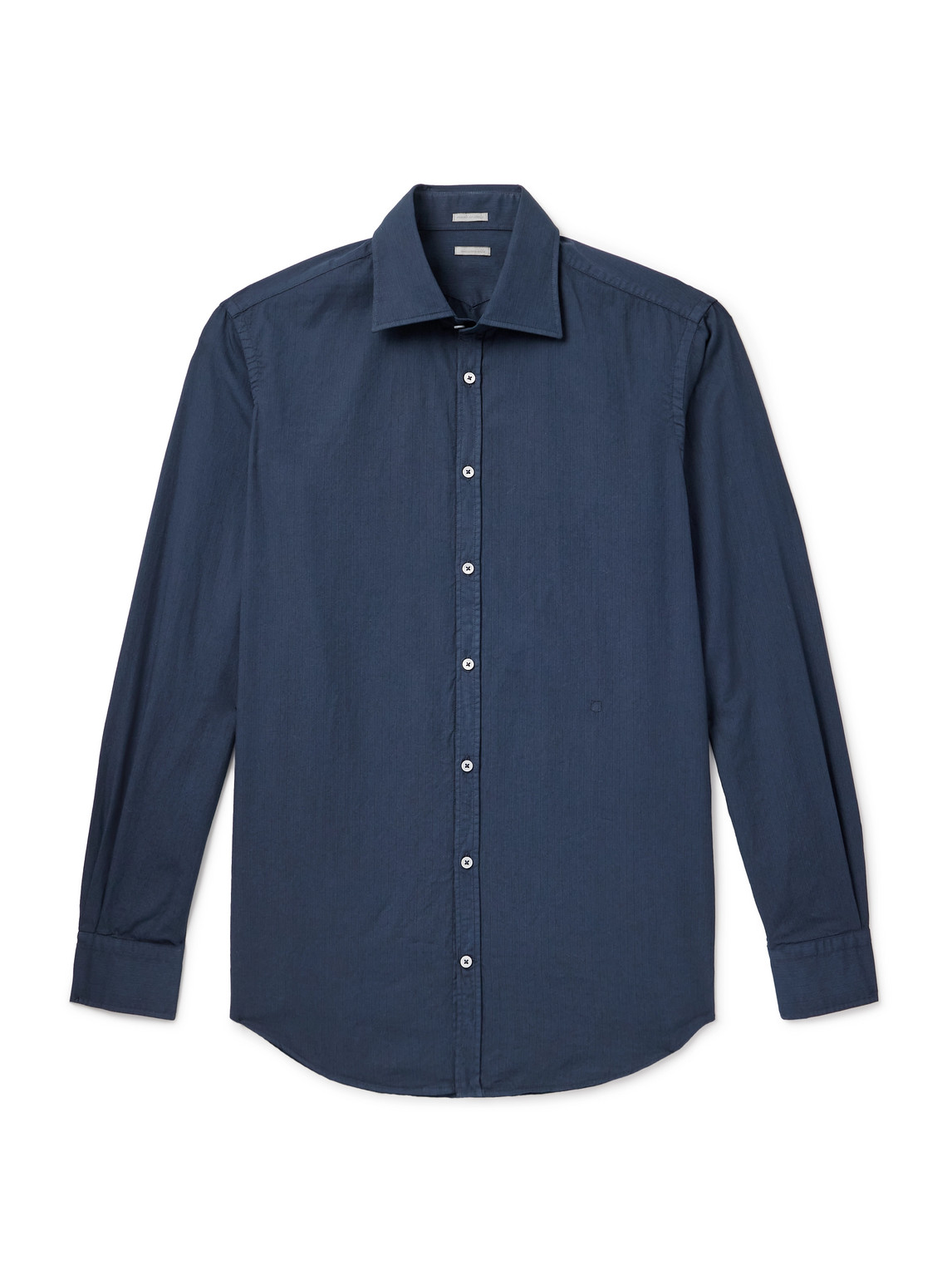 Massimo Alba Striped Cotton Shirt In Blue