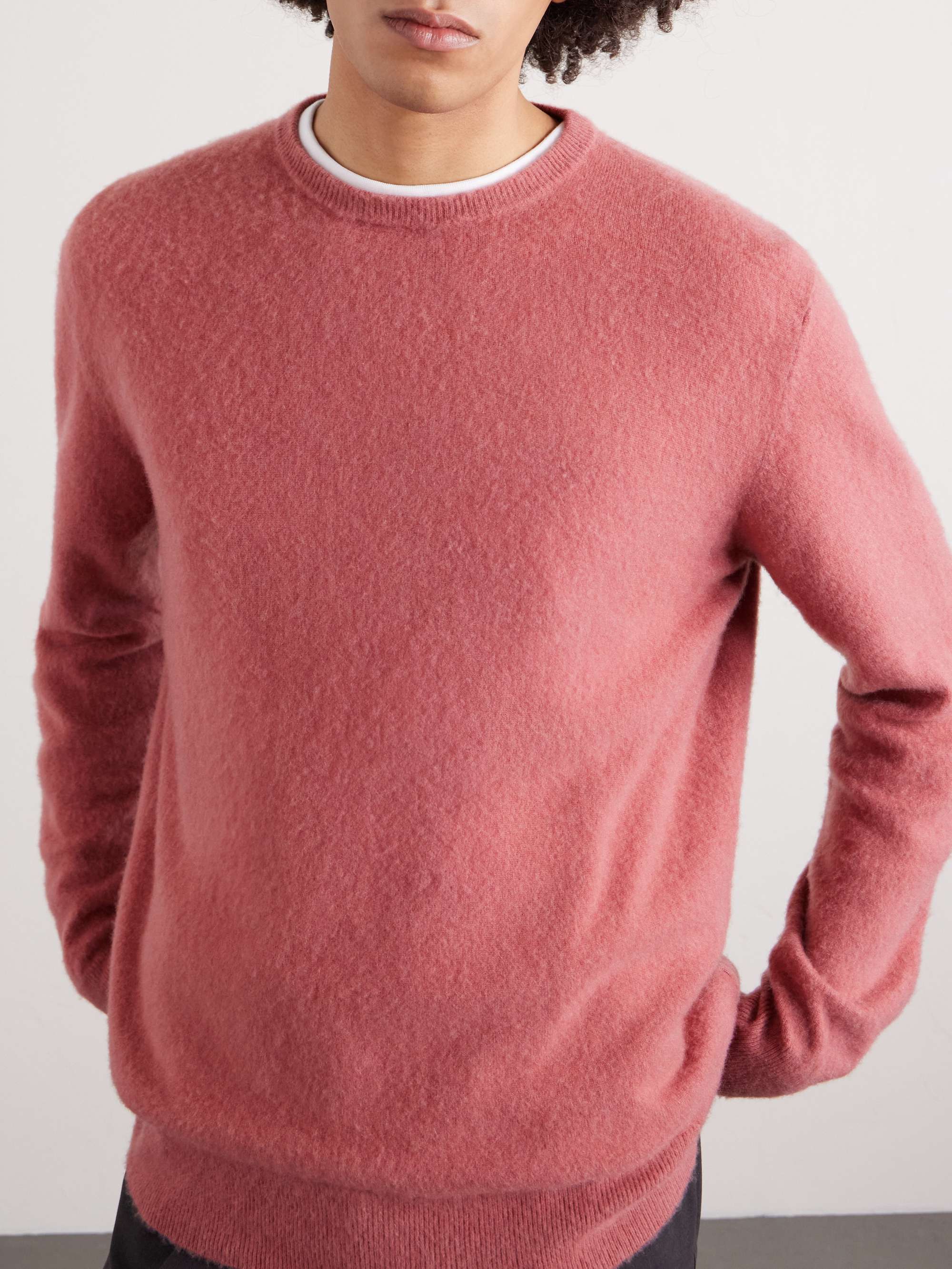 MASSIMO ALBA Kane Brushed Cashmere Sweater