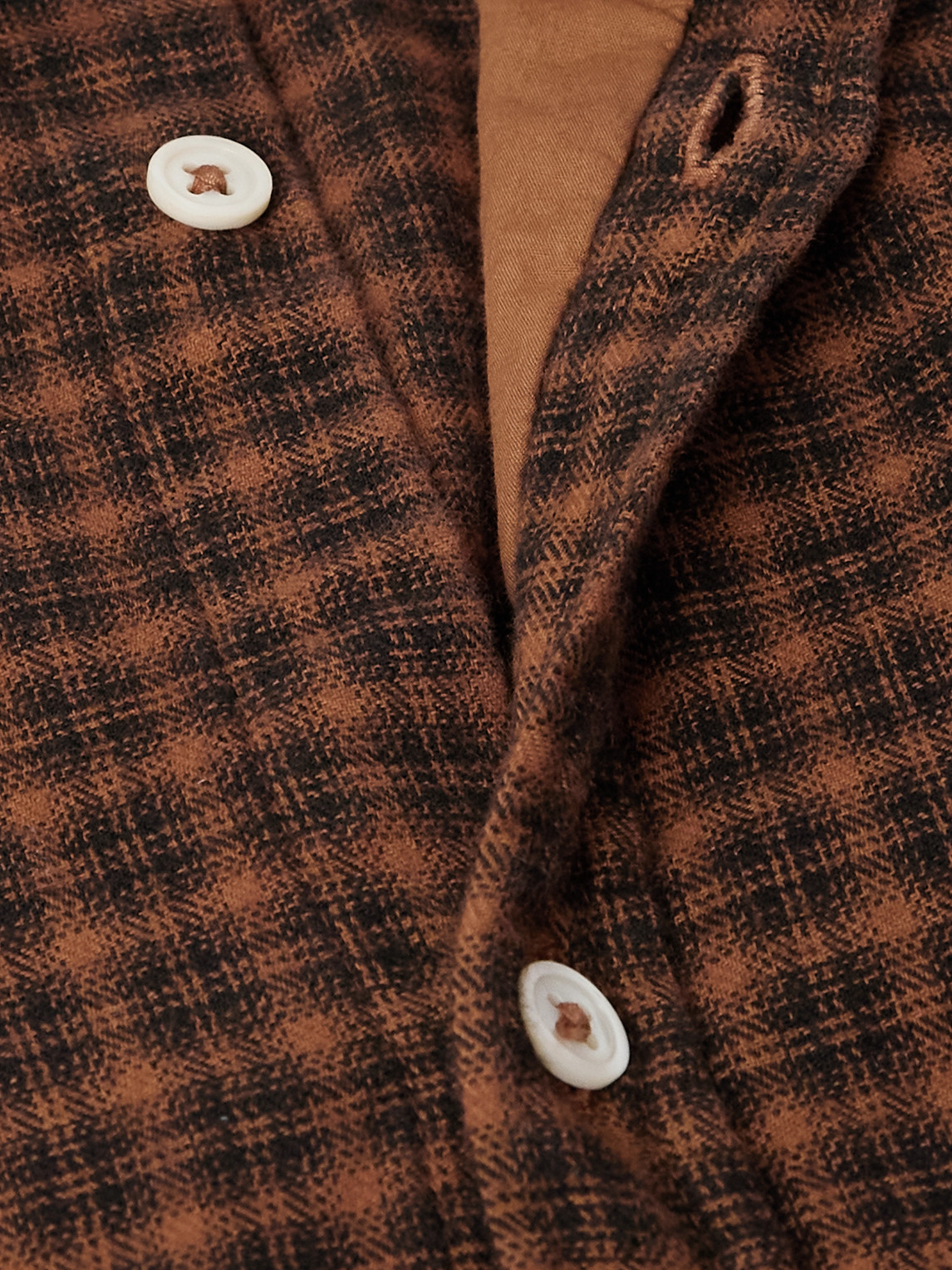 Massimo Alba Canary Checked Cotton-flannel Shirt In Red