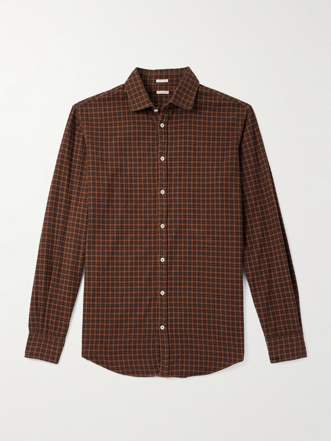 Massimo Alba Canary Checked Cotton-flannel Shirt In Red