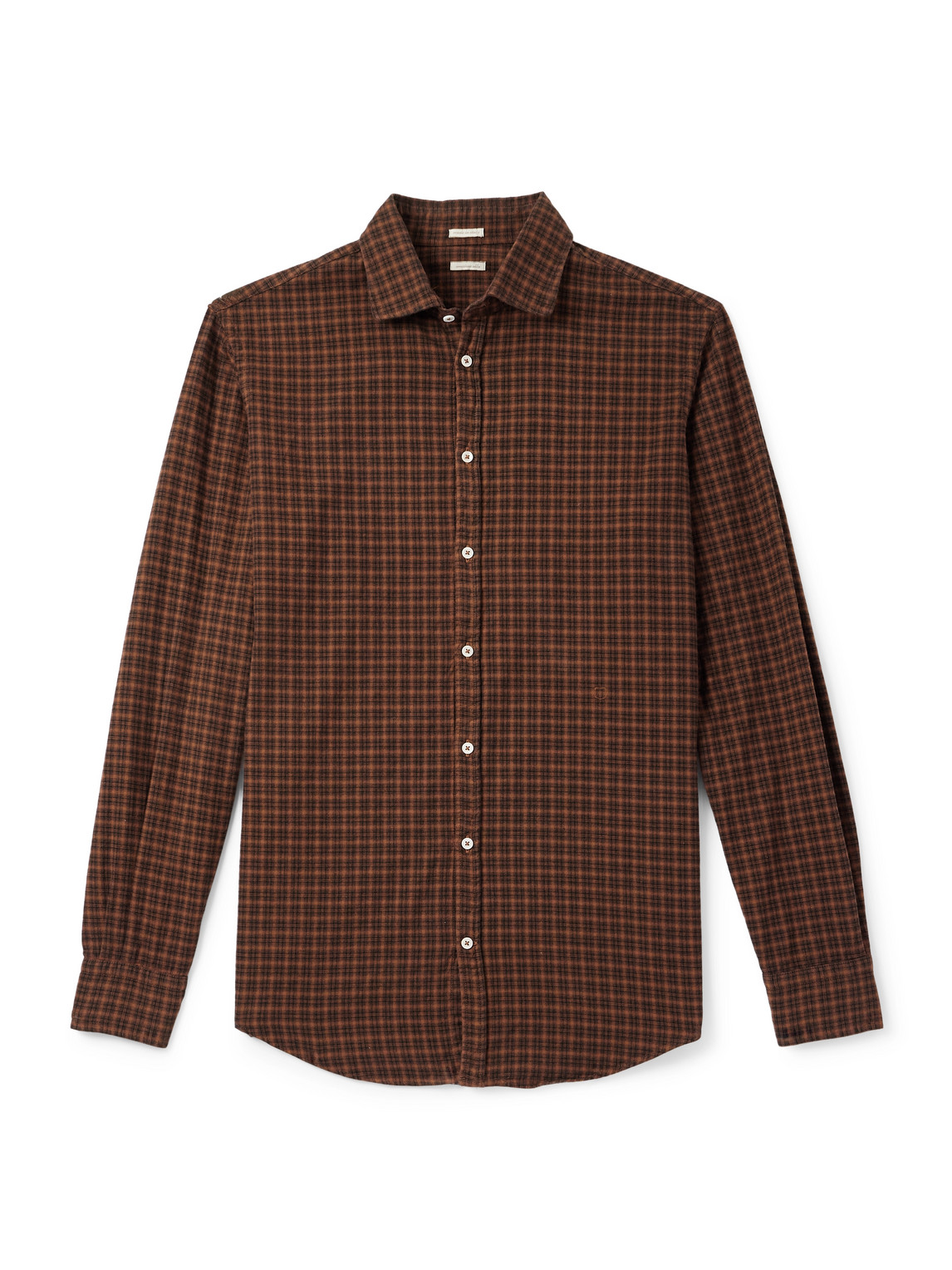 Massimo Alba Canary Checked Cotton-flannel Shirt In Red