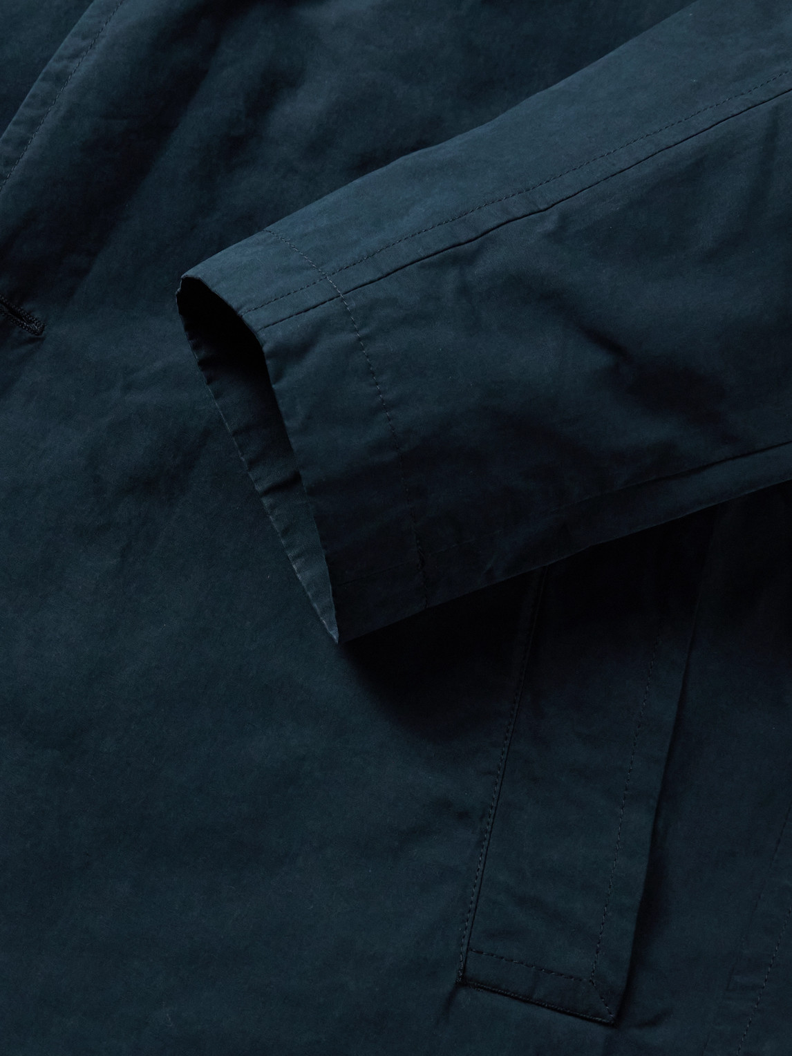 Massimo Alba Mustang Woven Trench Coat In Blue