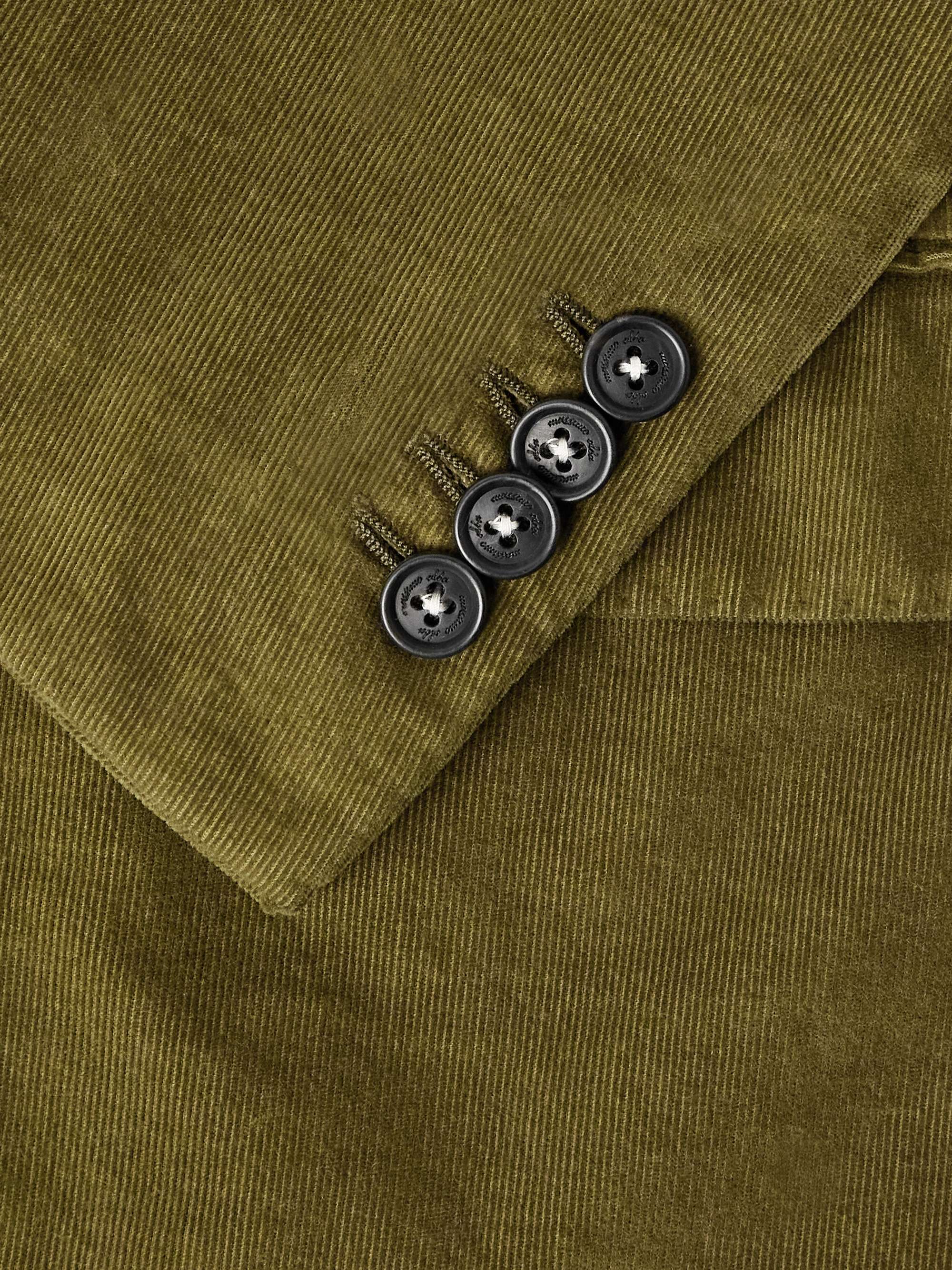 MASSIMO ALBA Unstructured Cotton-Corduroy Suit Jacket