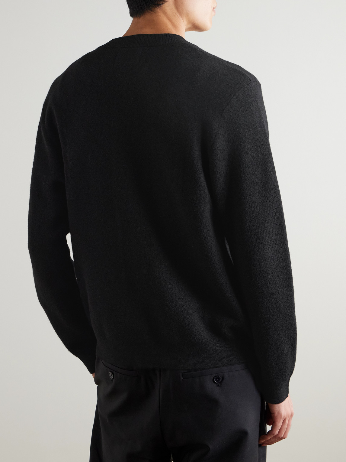 Nn07 Jasper 60017 Wool Cardigan In Black