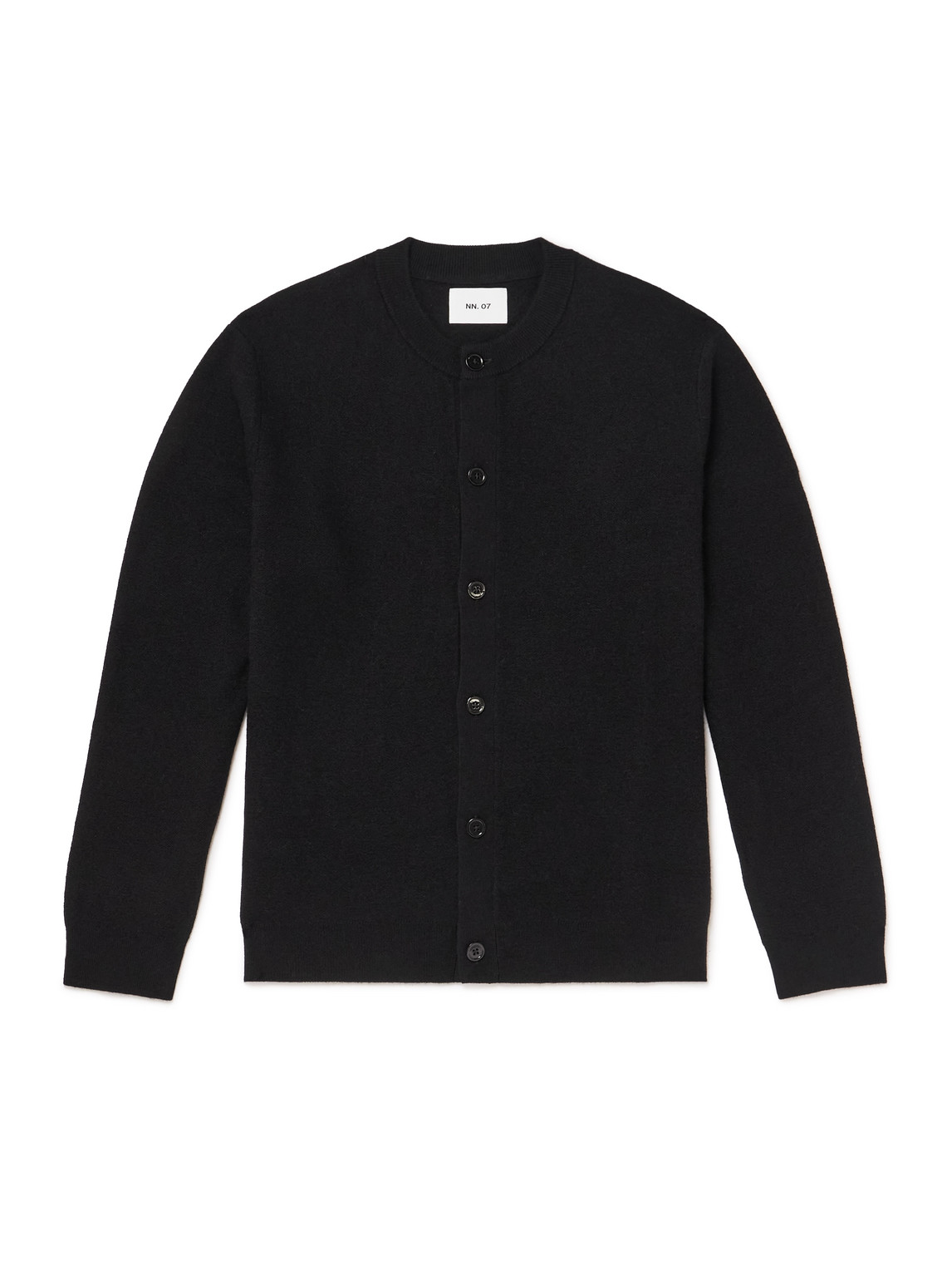 Nn07 Jasper 60017 Wool Cardigan In Black