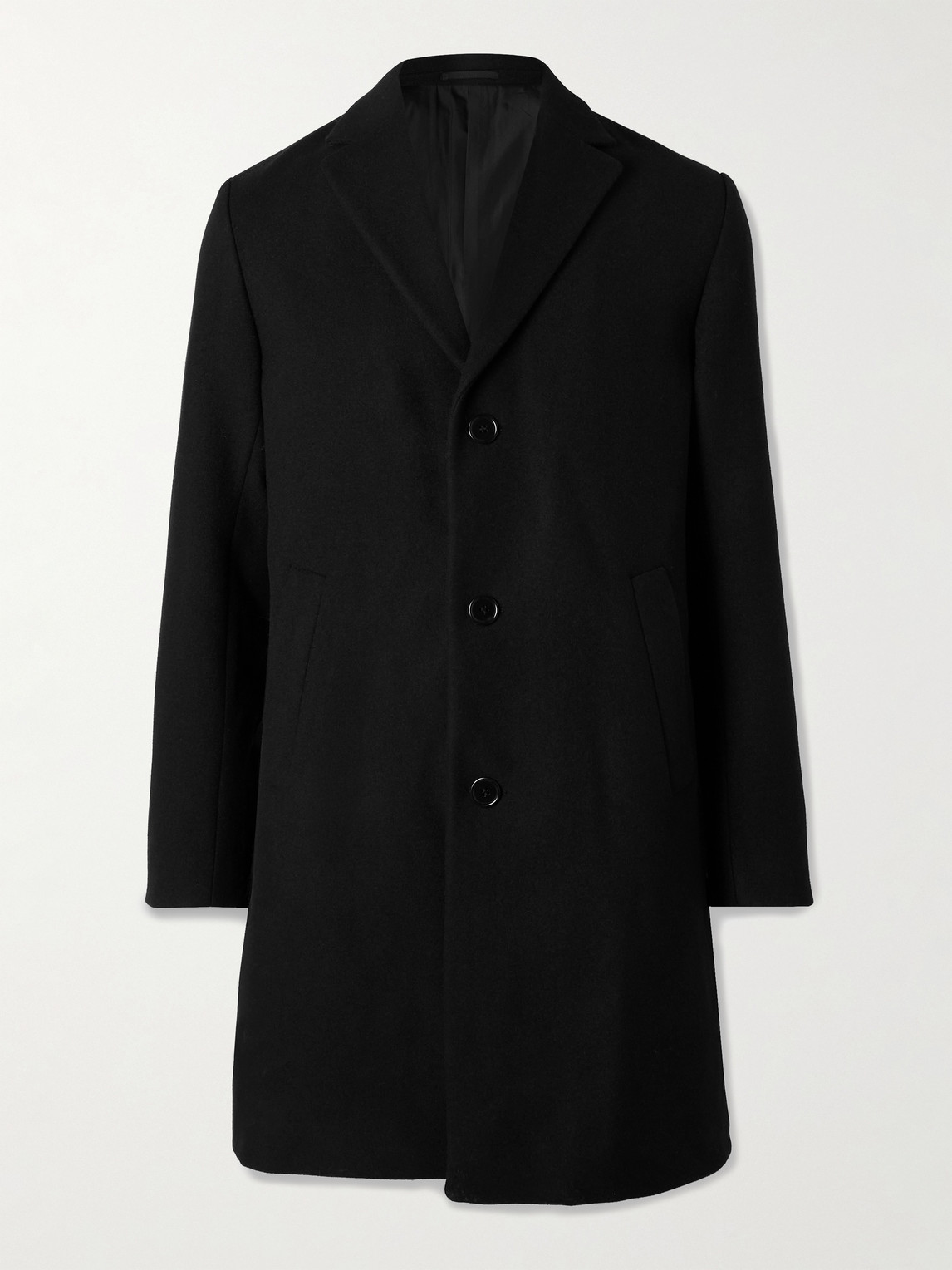 Nn07 Austin 8225 Virgin Wool-blend Coat In Black
