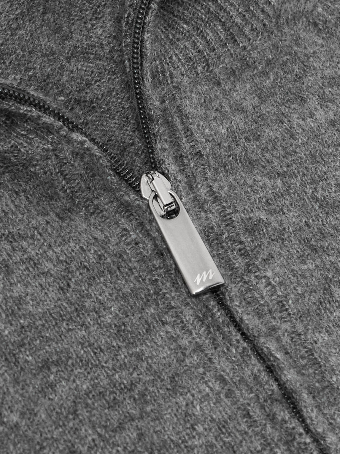 Massimo Alba Lima Cashmere Half-zip Sweater In Gray