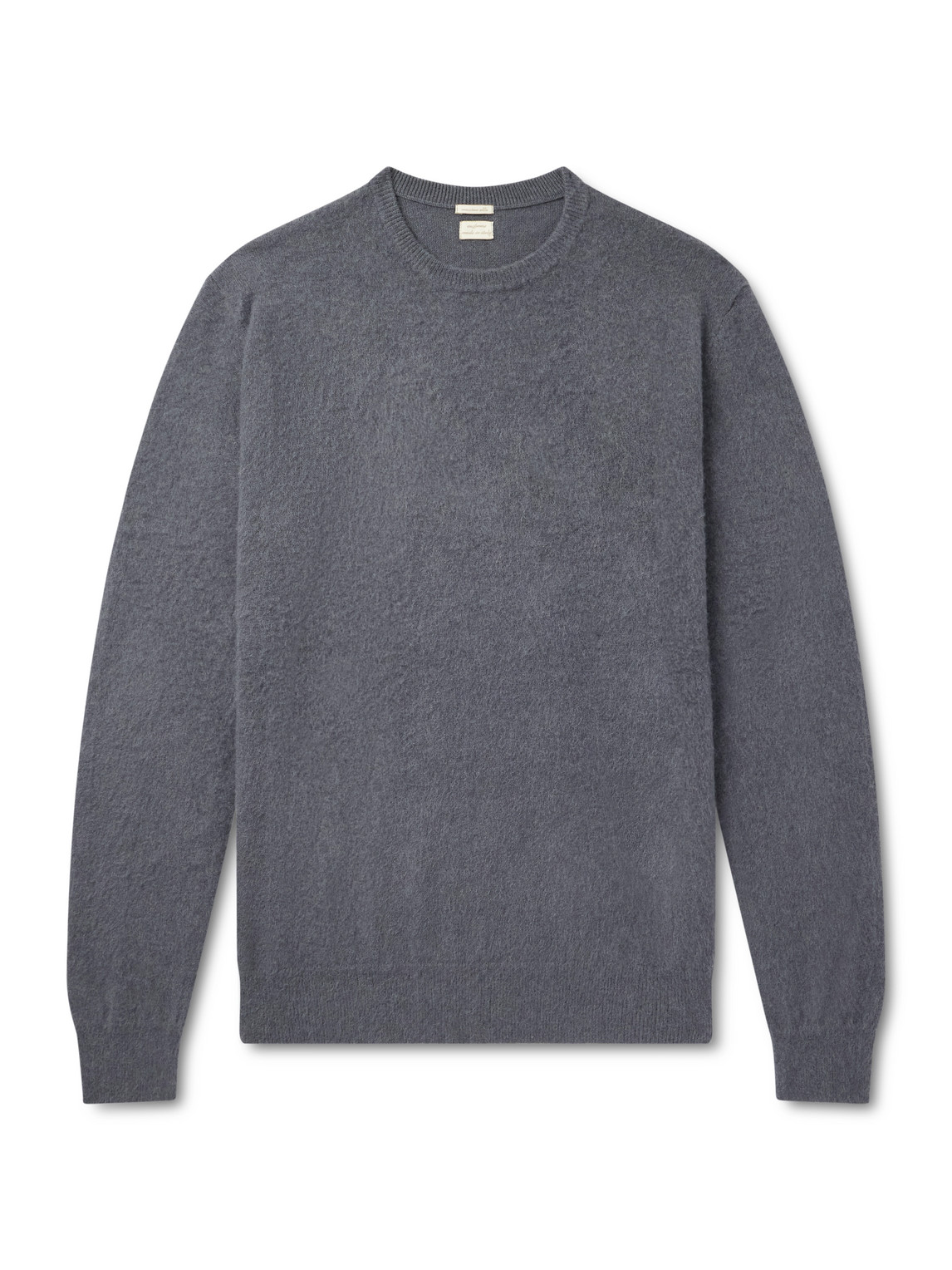 Massimo Alba Kane Brushed-cashmere Sweater In Gray