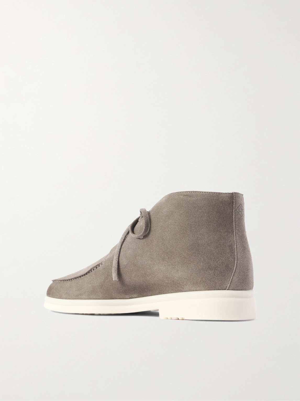 Loro Piana Walk And Walk Suede Chukka Boots In Gray