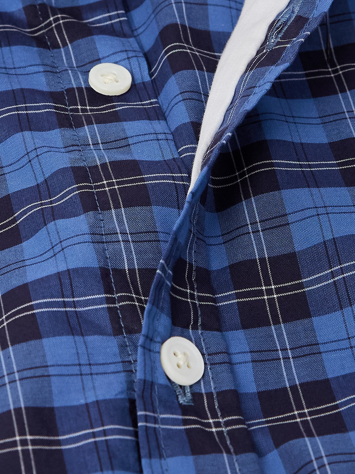 Massimo Alba Genova Checked Cotton-poplin Shirt In Blue