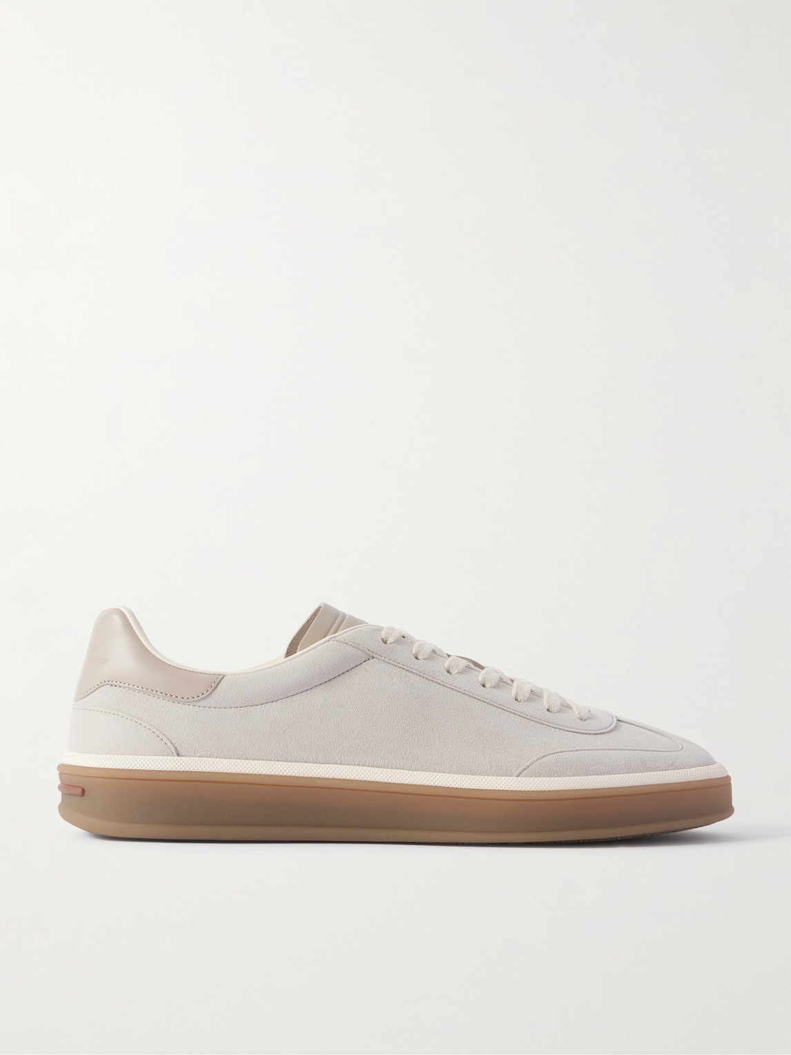 Loro Piana Tennis Walk Leather-Trimmed Suede Sneakers - Men