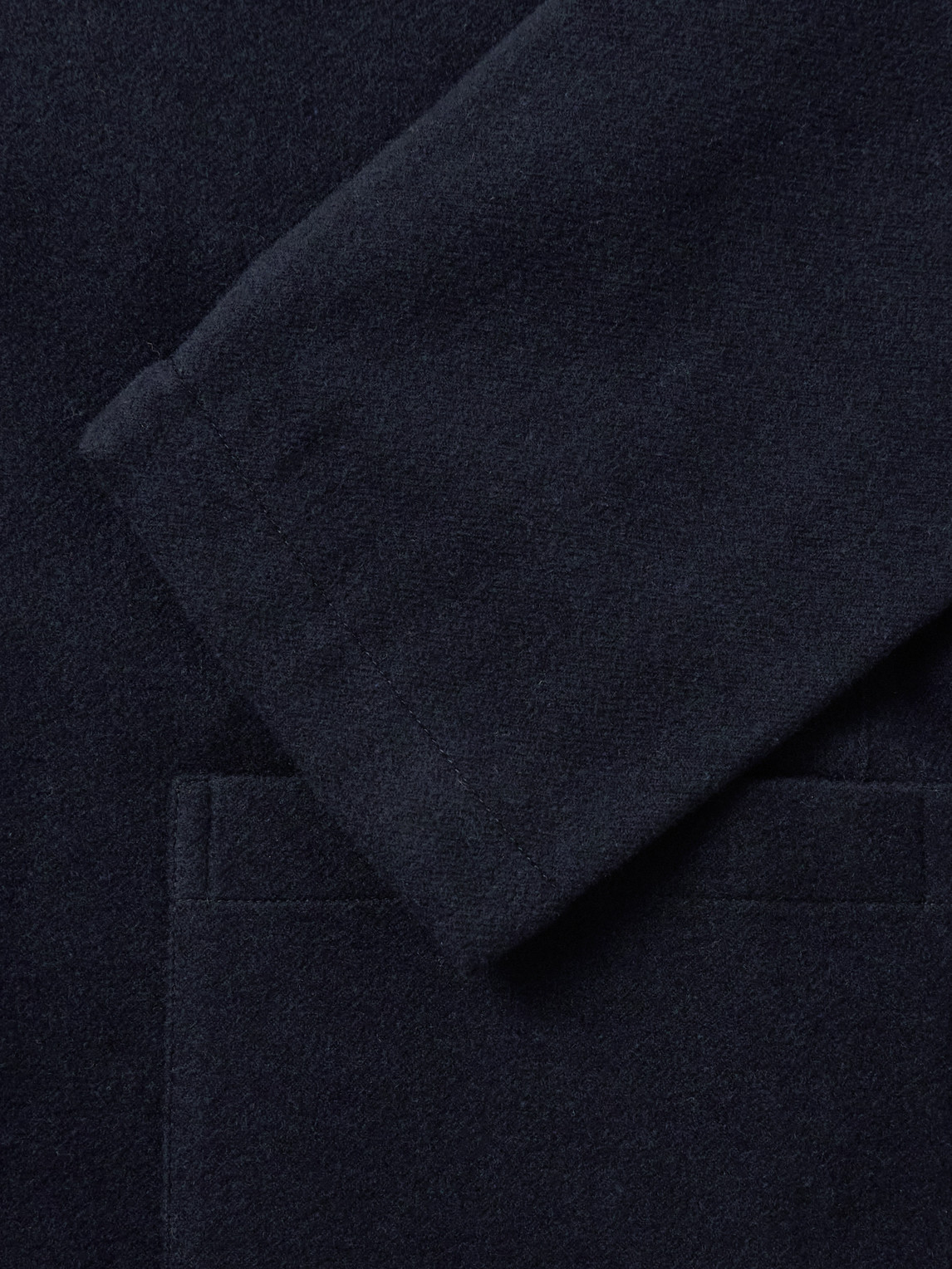 Massimo Alba Florida Wool, Silk And Cashmere-blend Chore Jacket In Blue