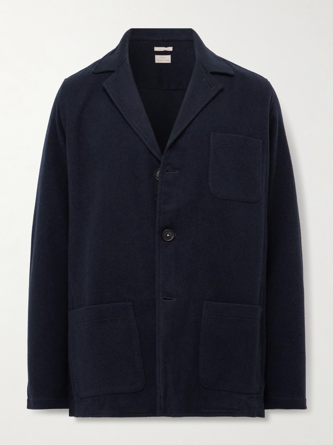 Massimo Alba Florida Wool, Silk And Cashmere-blend Chore Jacket In Blue