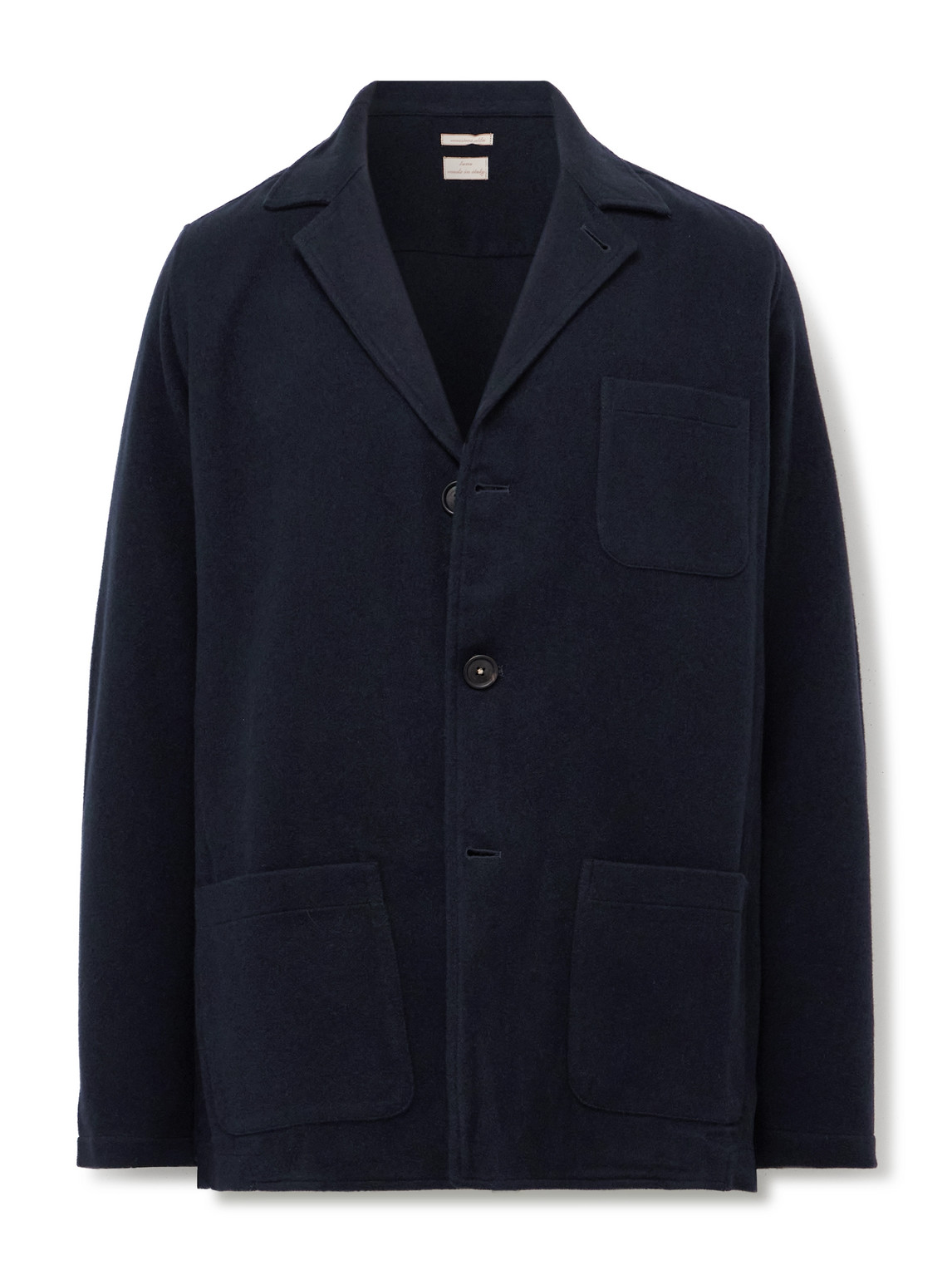 Massimo Alba Florida Wool, Silk And Cashmere-blend Chore Jacket In Blue