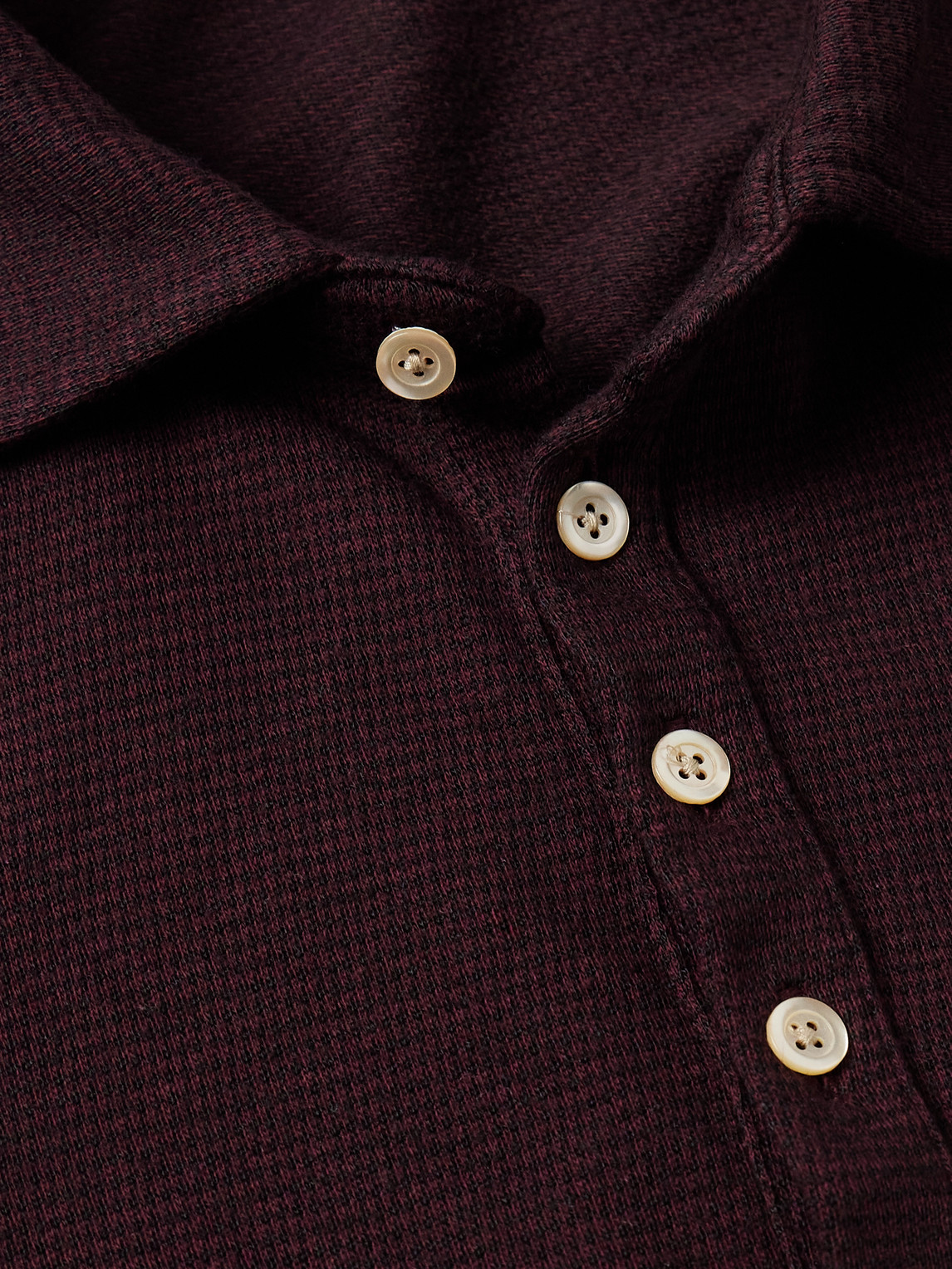 Massimo Alba Cotton-blend Polo Shirt In Purple