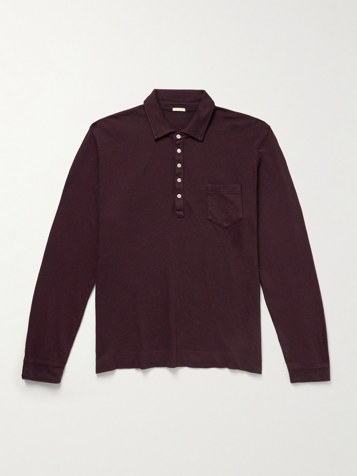 Massimo Alba Cotton-blend Polo Shirt In Purple