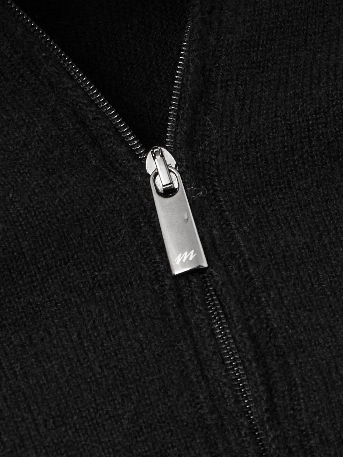 Massimo Alba Lima Cashmere Half-zip Sweater In Black