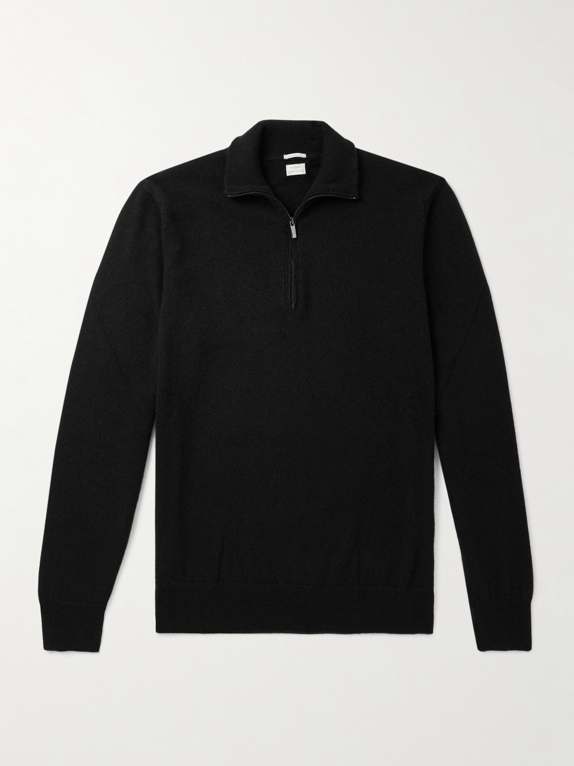 Massimo Alba Lima Cashmere Half-zip Sweater In Black