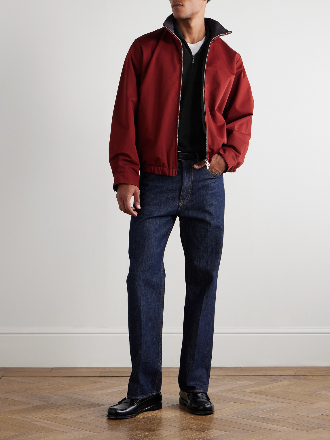 Massimo Alba Lima Cashmere Half-zip Sweater In Black