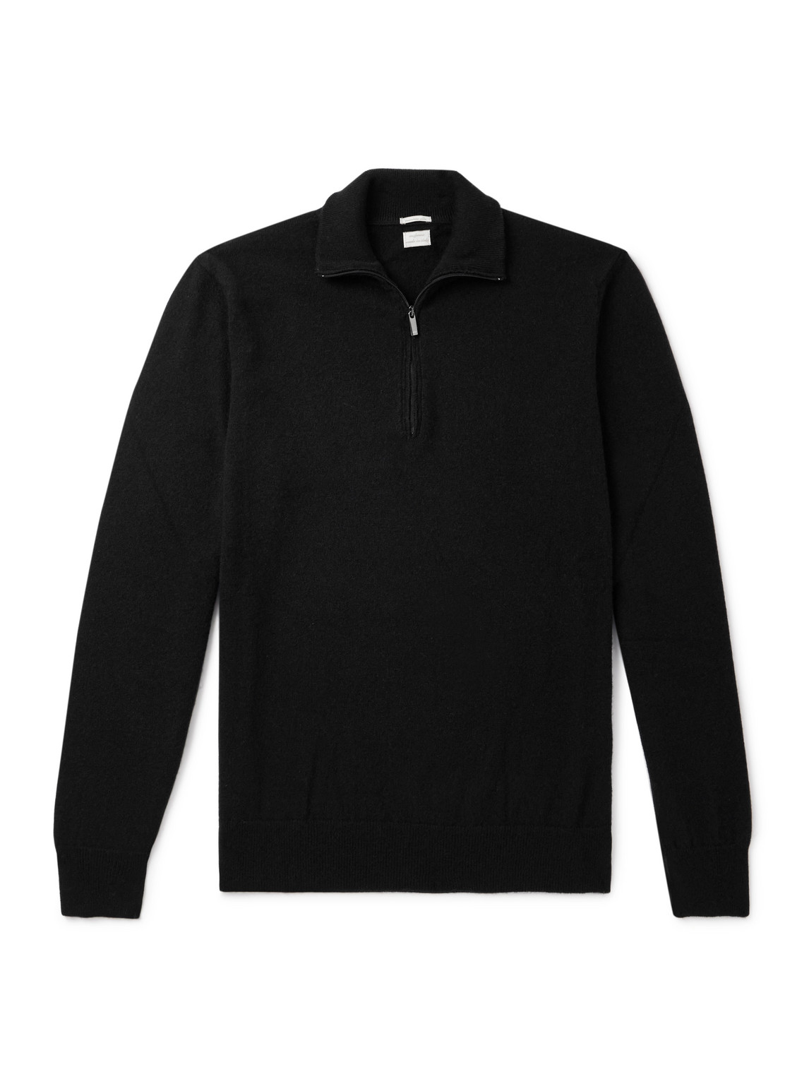 Massimo Alba Lima Cashmere Half-zip Sweater In Black