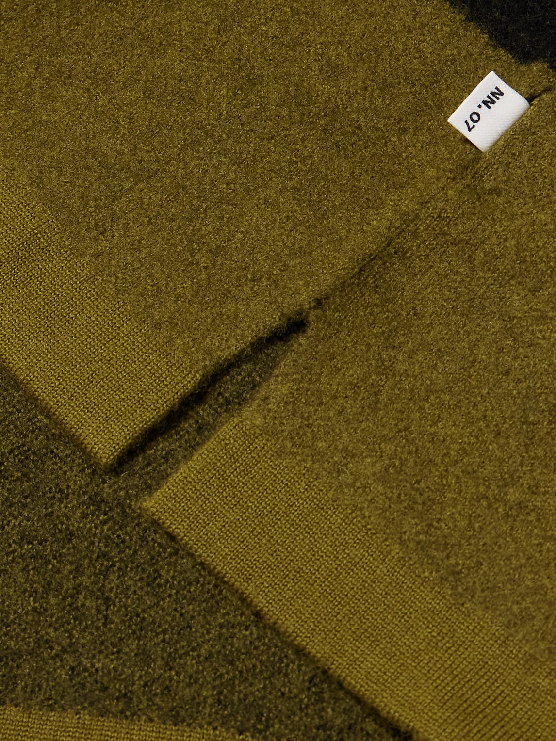 Nn07 Rugby 60017 Striped Wool Polo Shirt In Brown