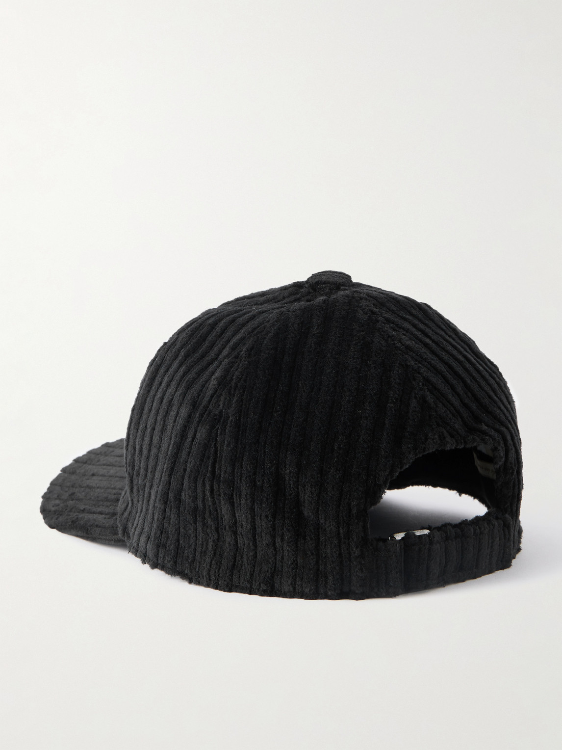 Massimo Alba Chance Logo-embroidered Cotton-blend Corduroy Baseball Cap In Black