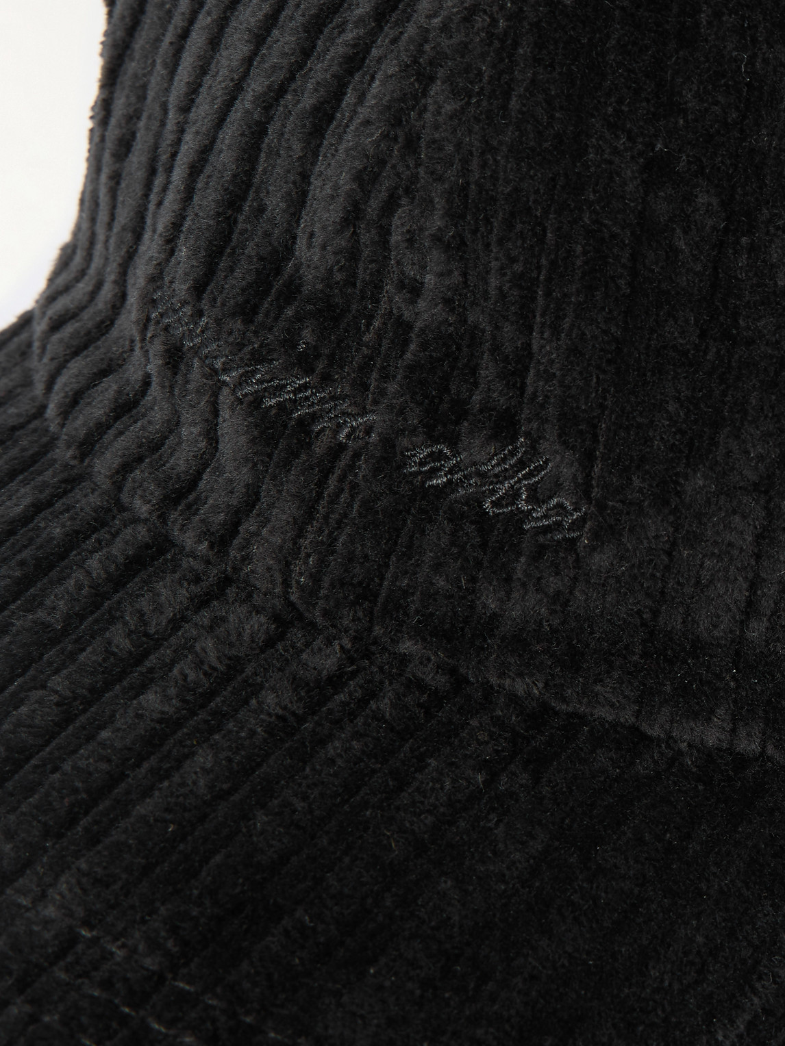 Massimo Alba Chance Logo-embroidered Cotton-blend Corduroy Baseball Cap In Black