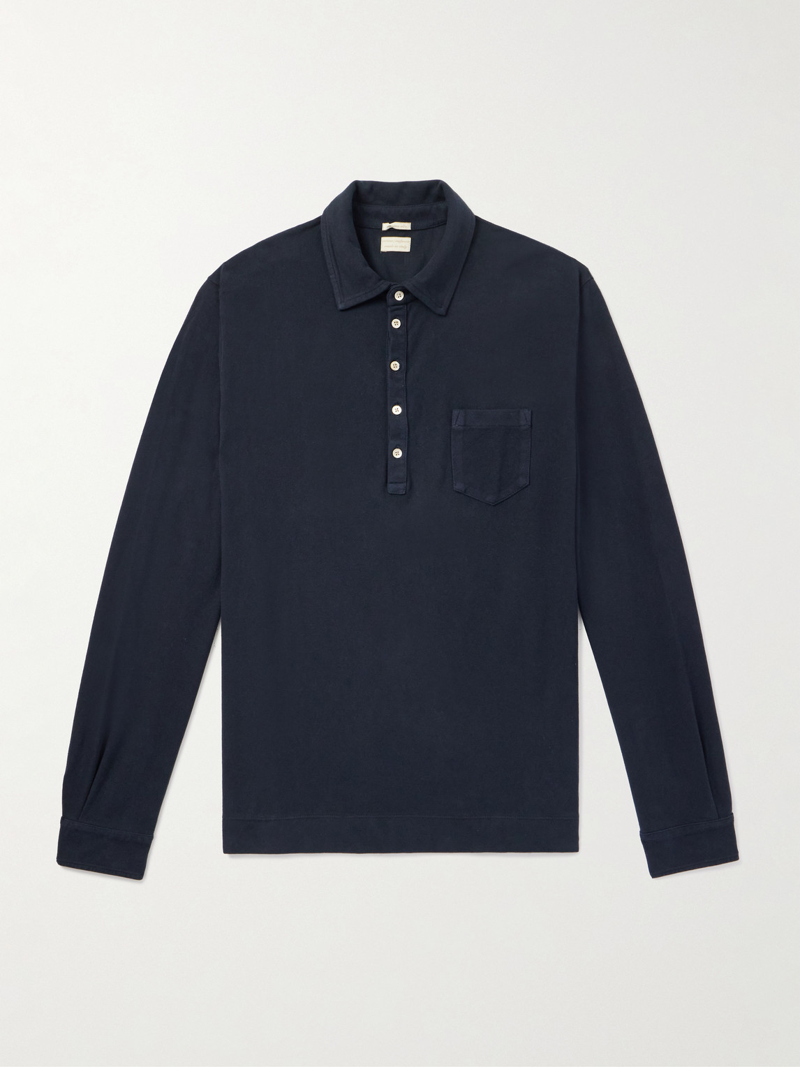 Massimo Alba Raya Linen And Cotton-blend Polo Shirt In Blue