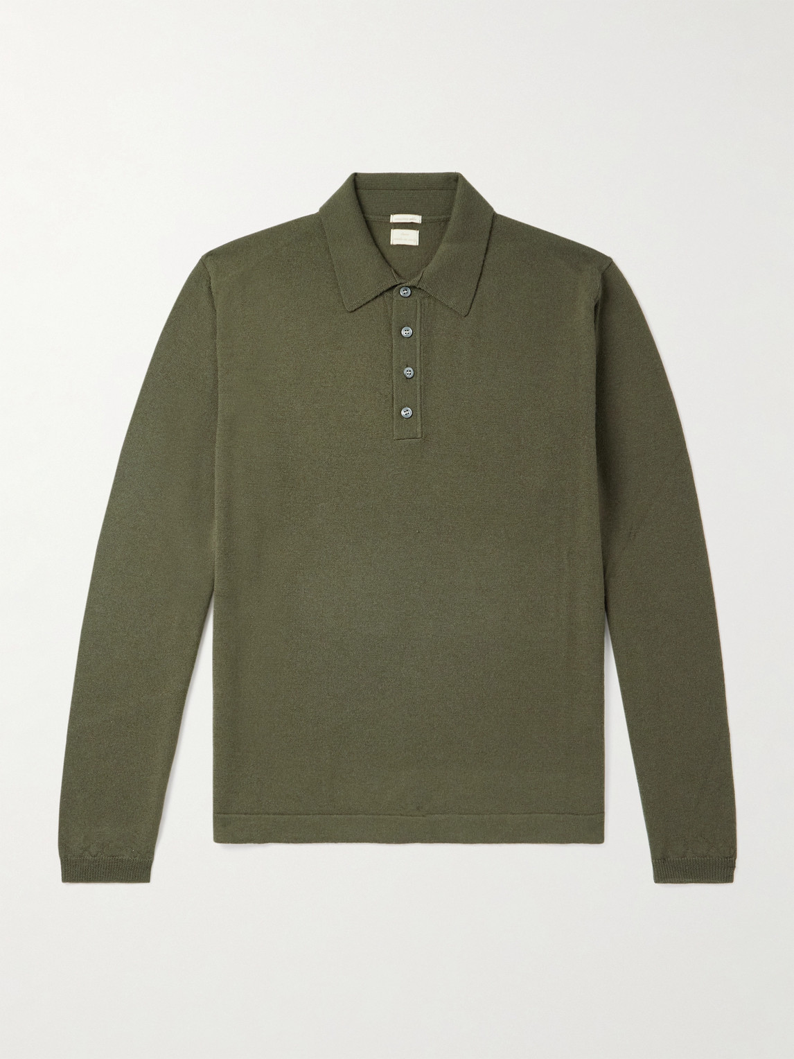Massimo Alba Wool Polo Shirt In Green