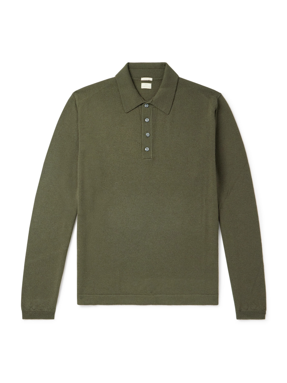 Massimo Alba Wool Polo Shirt In Green
