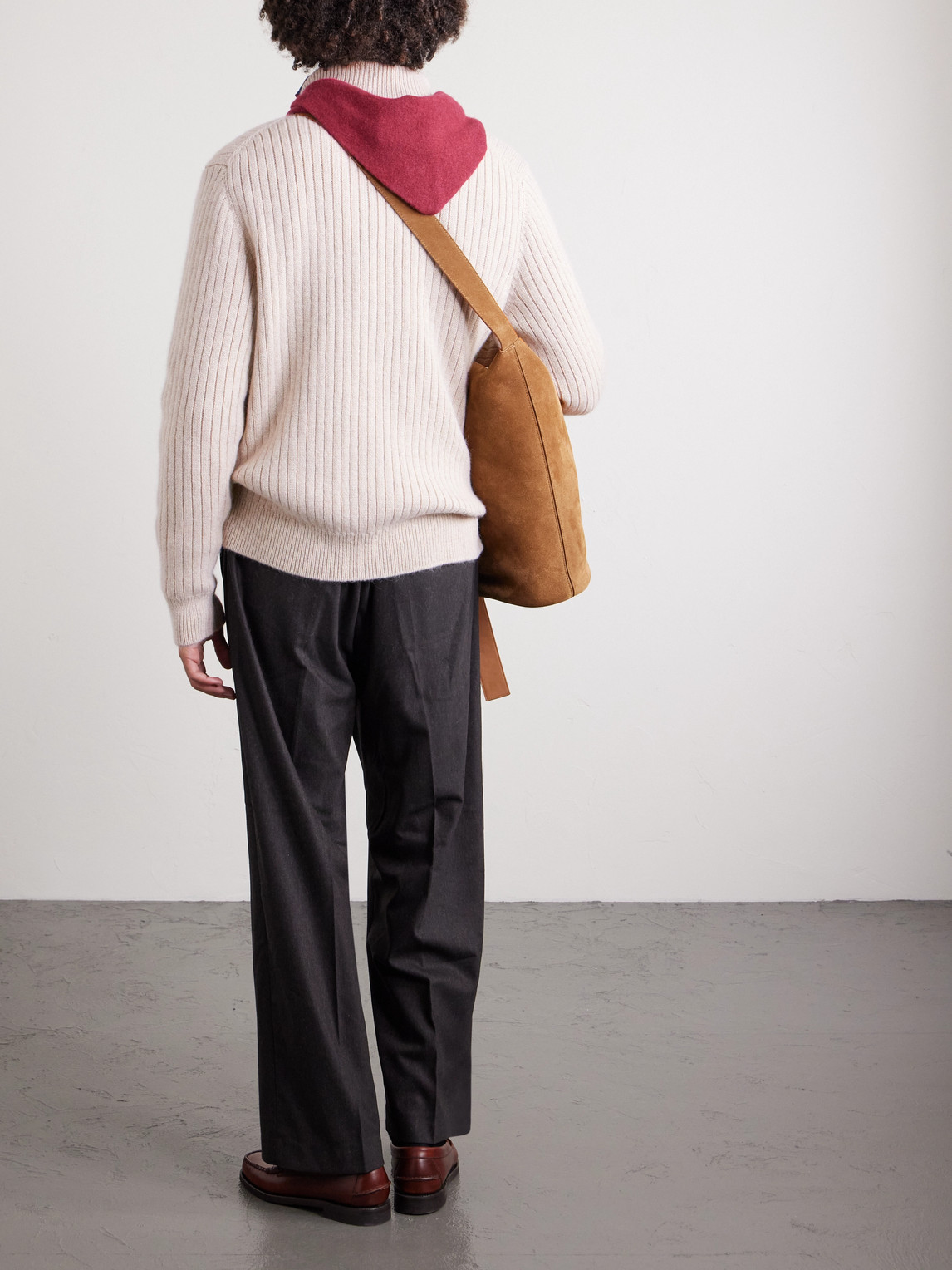 Massimo Alba Mirko Ribbed Cashmere And Alpaca-blend Zip-up Sweater In White