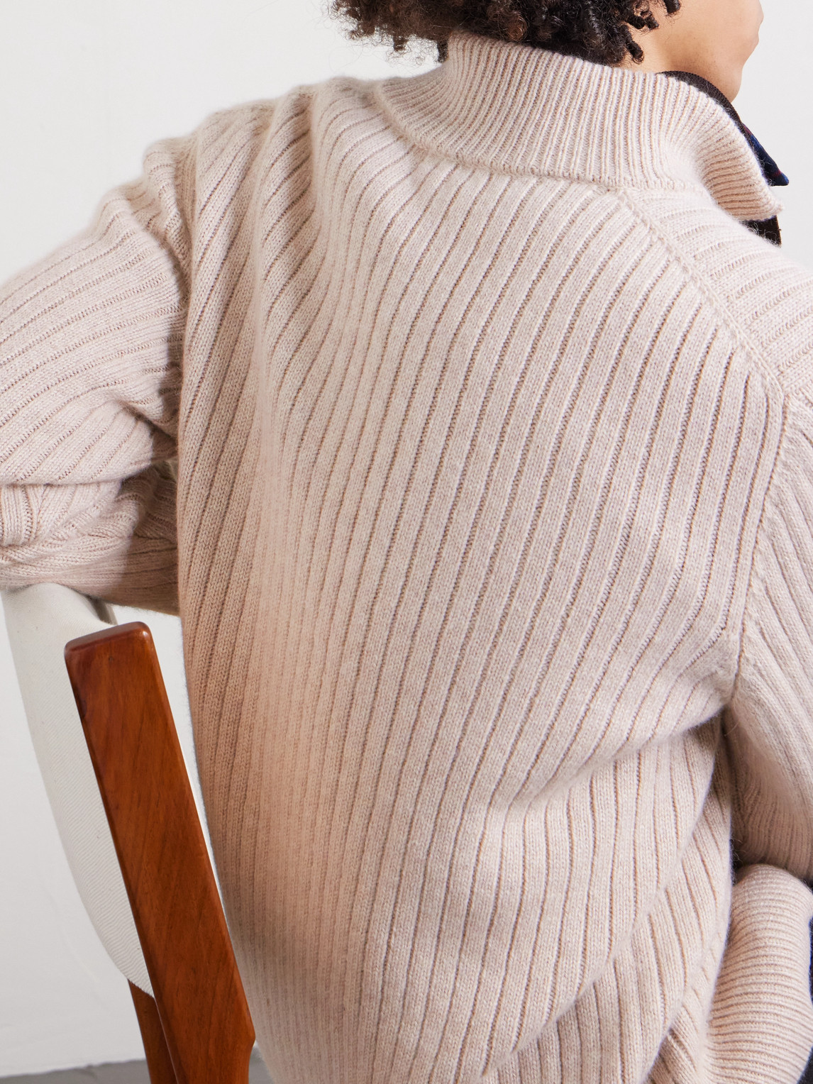 Massimo Alba Mirko Ribbed Cashmere And Alpaca-blend Zip-up Sweater In White