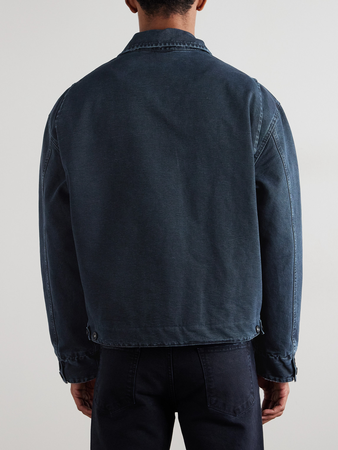 Massimo Alba Cadillac Padded Cotton-canvas Jacket In Blue