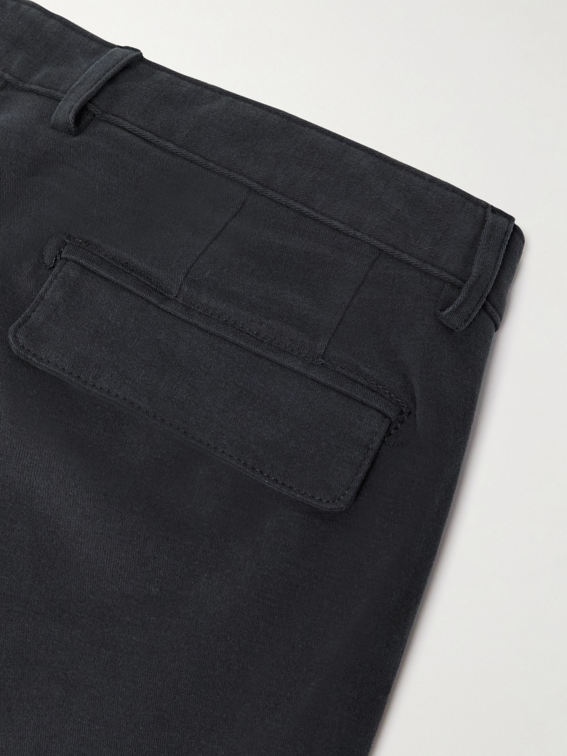 Massimo Alba Straight-leg Stretch-cotton Gabardine Trousers In Gray