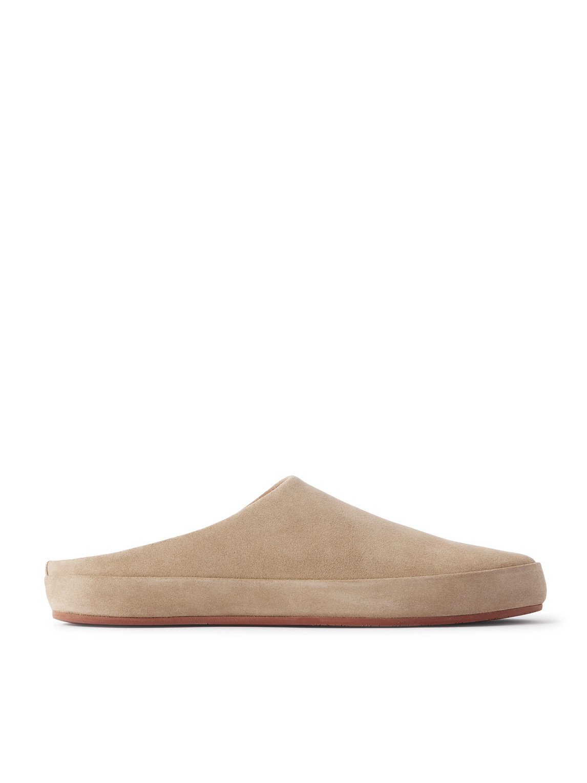 Loro Piana Tomori Suede Mules In Brown