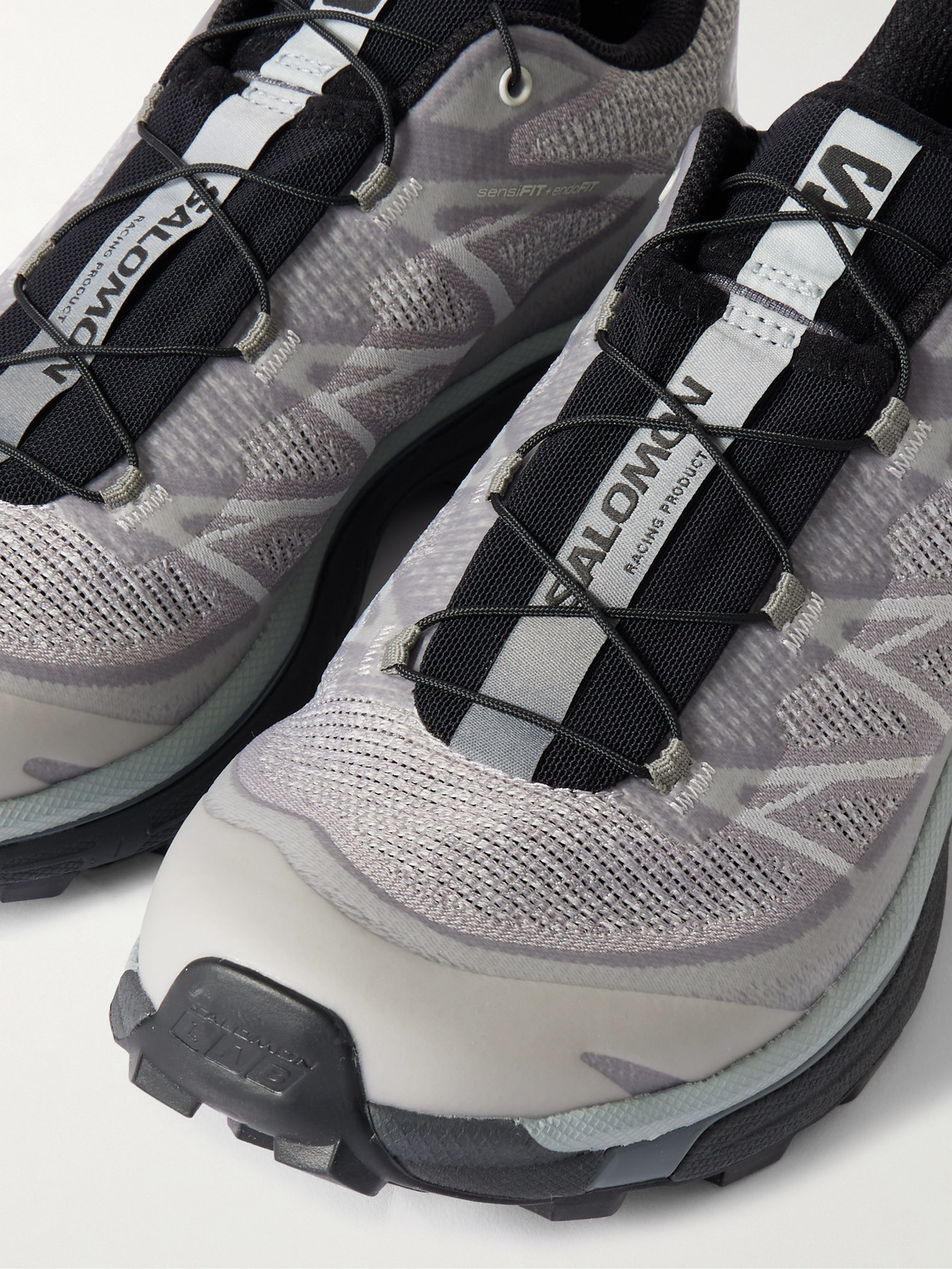 Salomon Xt-6 Shadow Rubber-trimmed Mesh-jacquard Sneakers In Gray