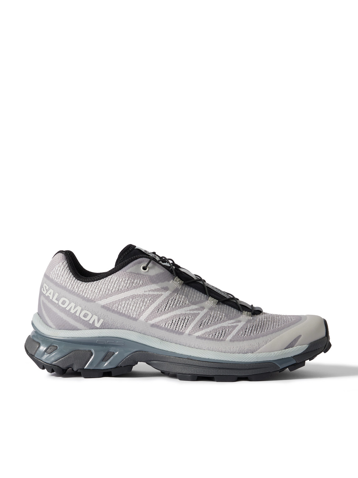 Salomon Xt-6 Shadow Rubber-trimmed Mesh-jacquard Sneakers In Gray