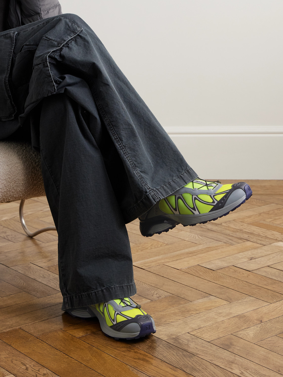 XT-WHISPER Rubber-Trimmed Mesh Sneakers — 2