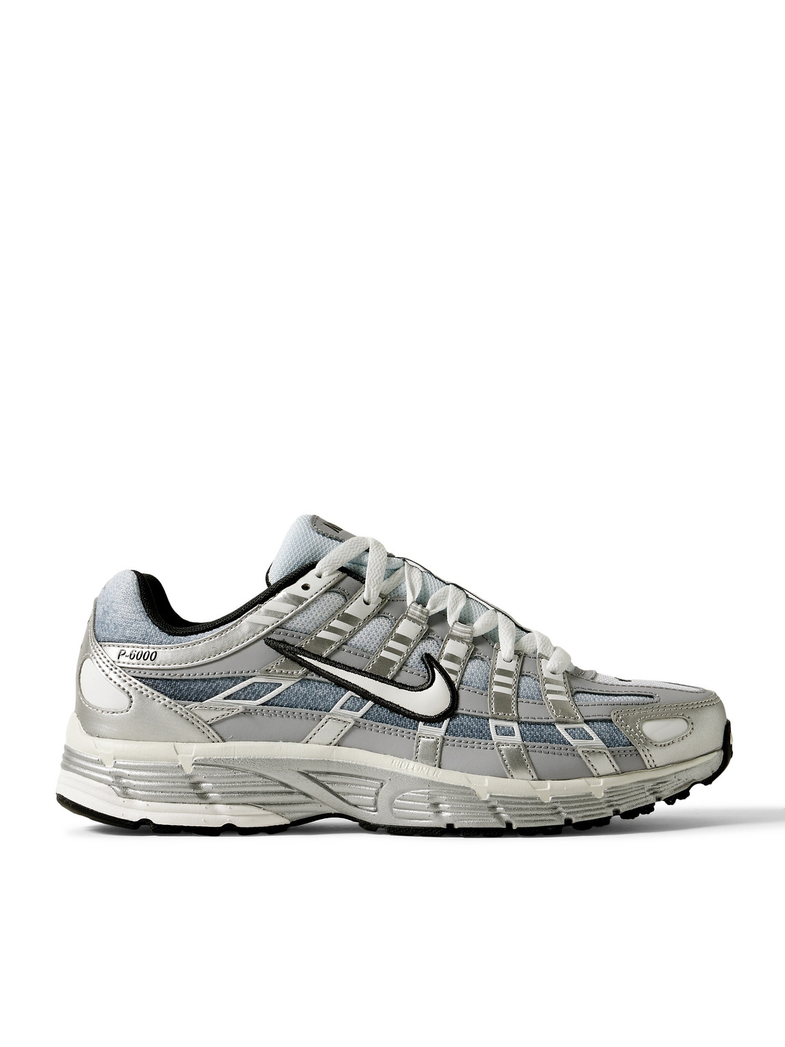 P-6000 Leather and Mesh Sneakers