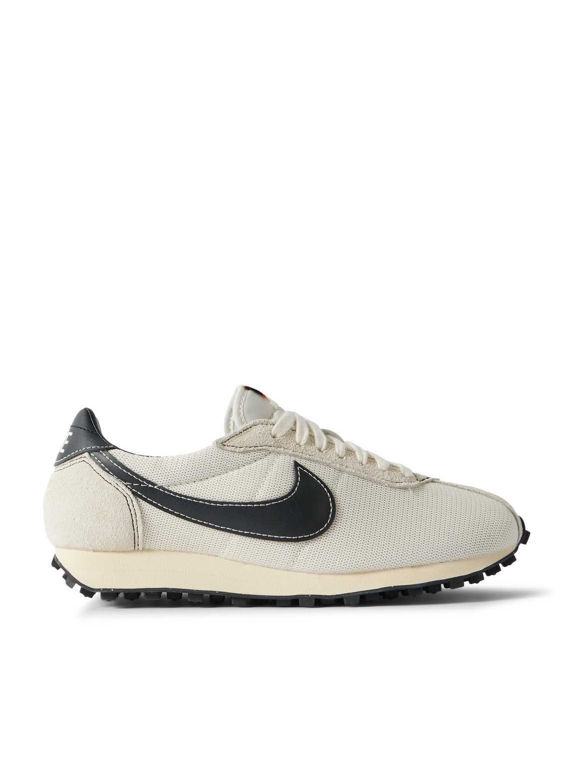 Nike Ld-1000 Leather And Suede-trimmed Mesh Sneakers In Neutral