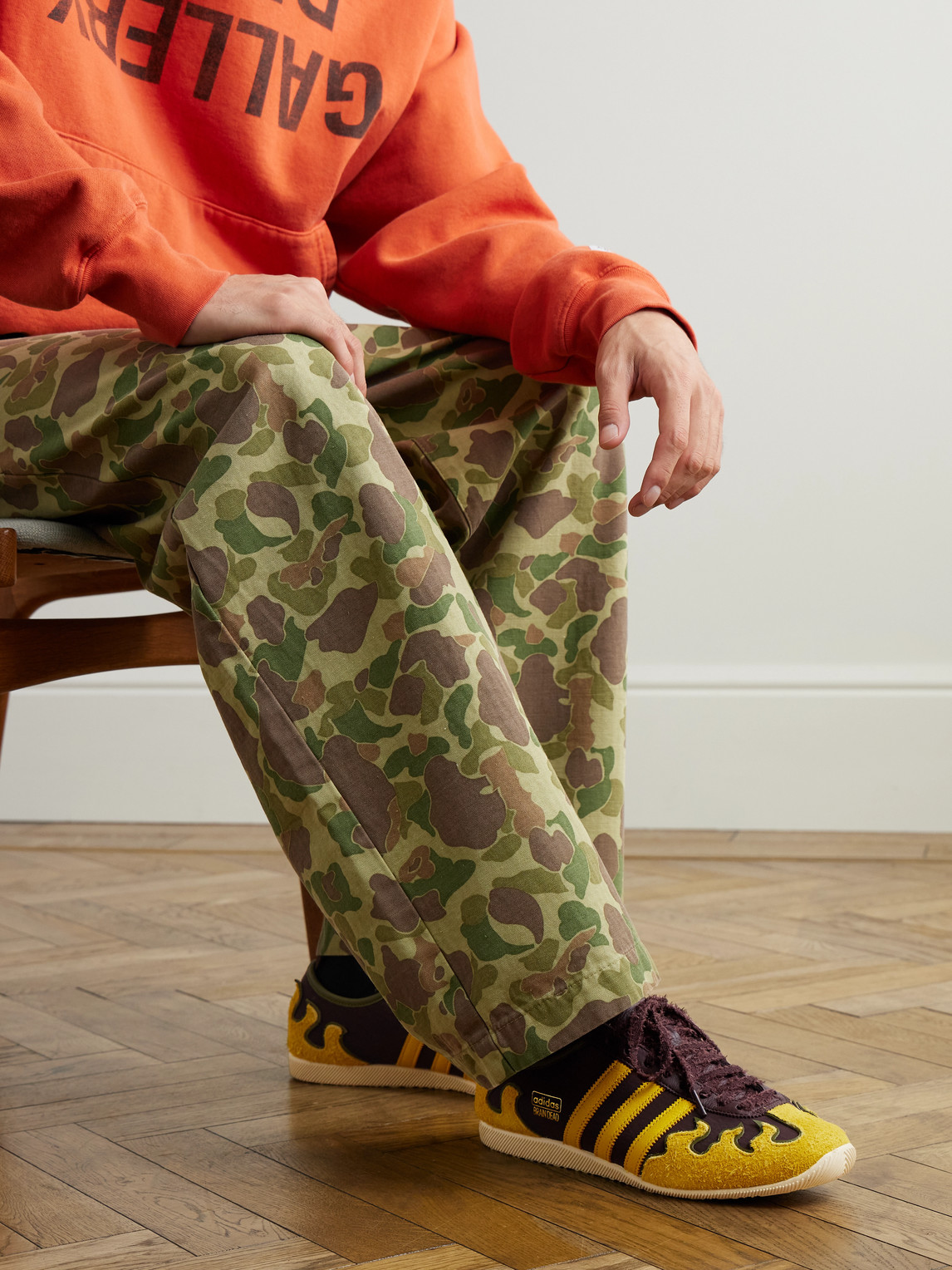 Adidas Originals Adidas X Brain Dead Japan Lo Sneaker In Yellow
