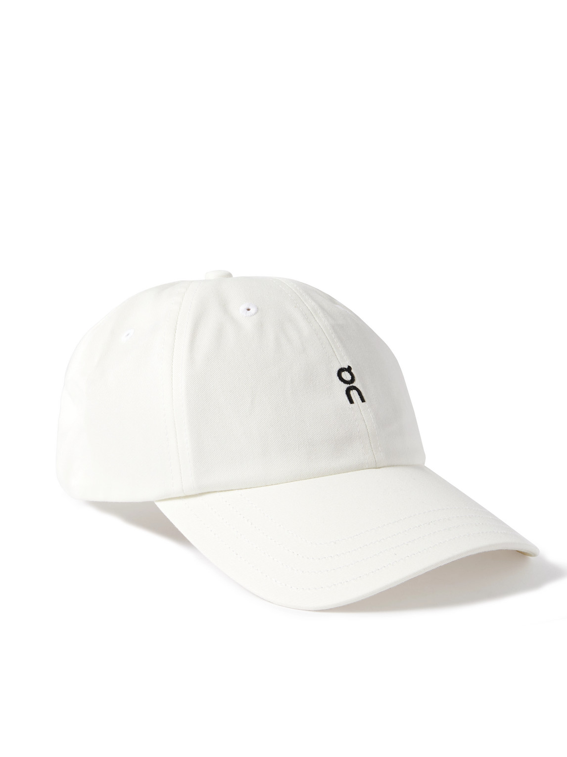On All Day Logo-embroidered Cott-twill Baseball Cap In White