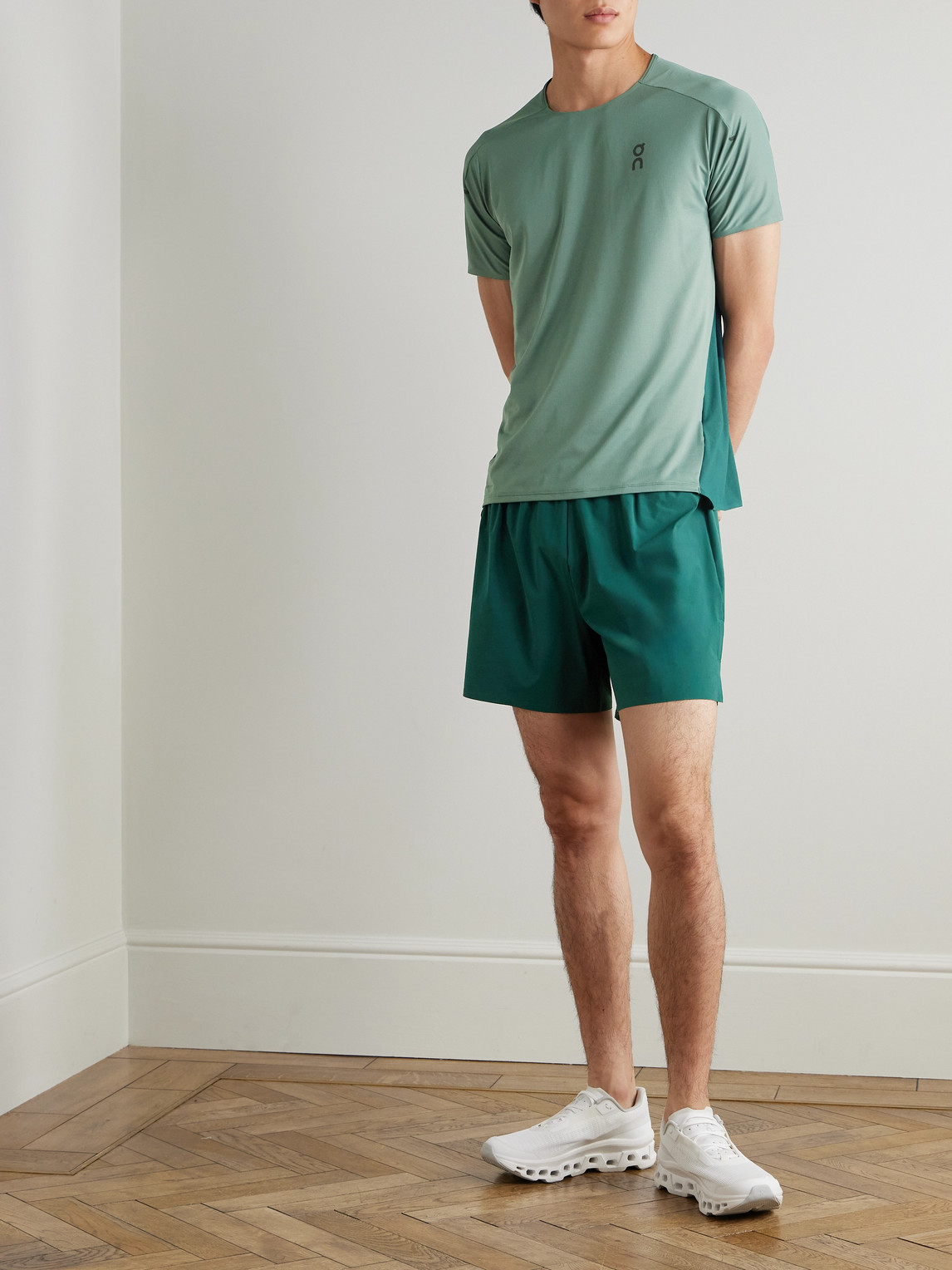 On Performance-t Stretch Recycled Drytec™ T-shirt In Green