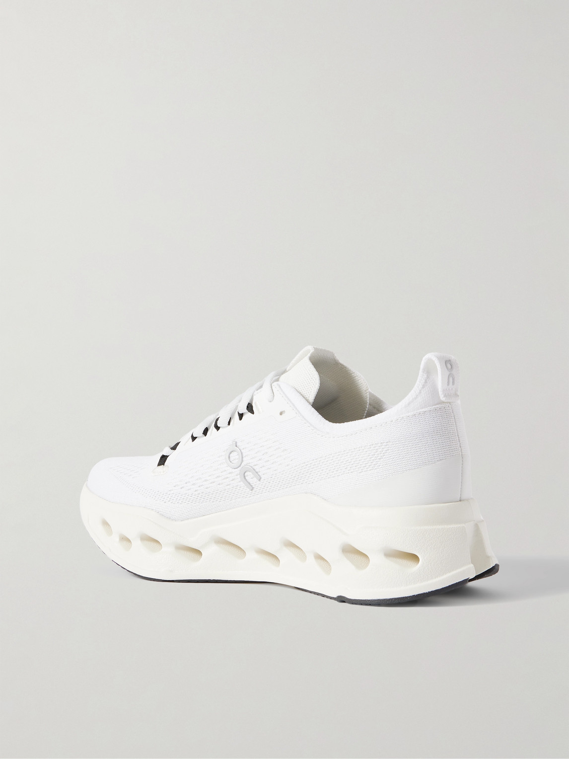 On Cloudsurfer Max Rubber-trimmed Mesh Sneakers In White