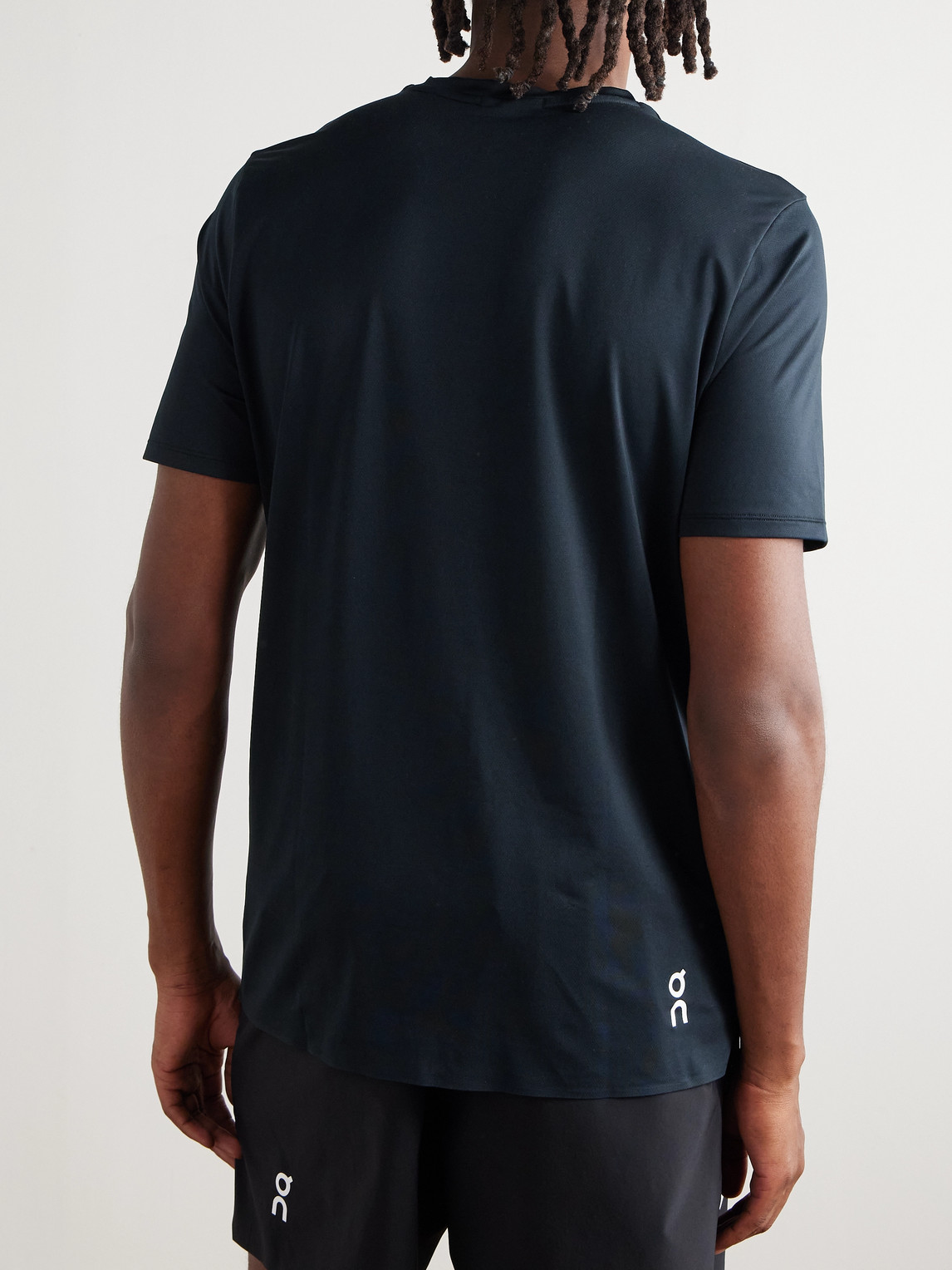 On Court-t Stretch Recycled-jersey T-shirt In Black