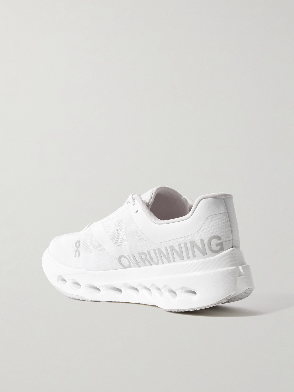 On Cloudsurfer Next Rubber-trimmed Mesh Running Sneakers In White